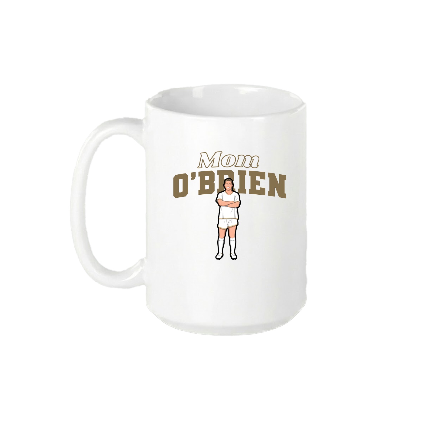 15oz Coffee Mug — Mothers Day Block in White
