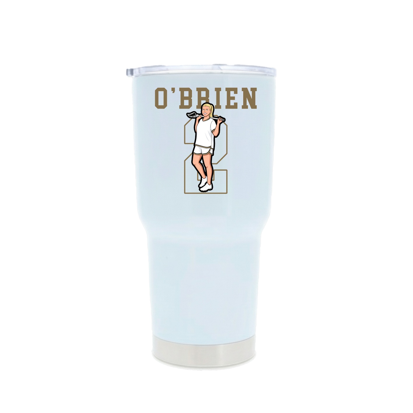 30oz Stainless Steel Tumbler — Shirsey in White