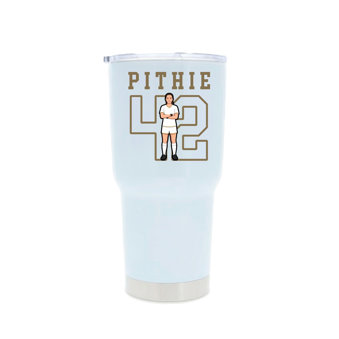 30oz Stainless Steel Tumbler — Shirsey in White