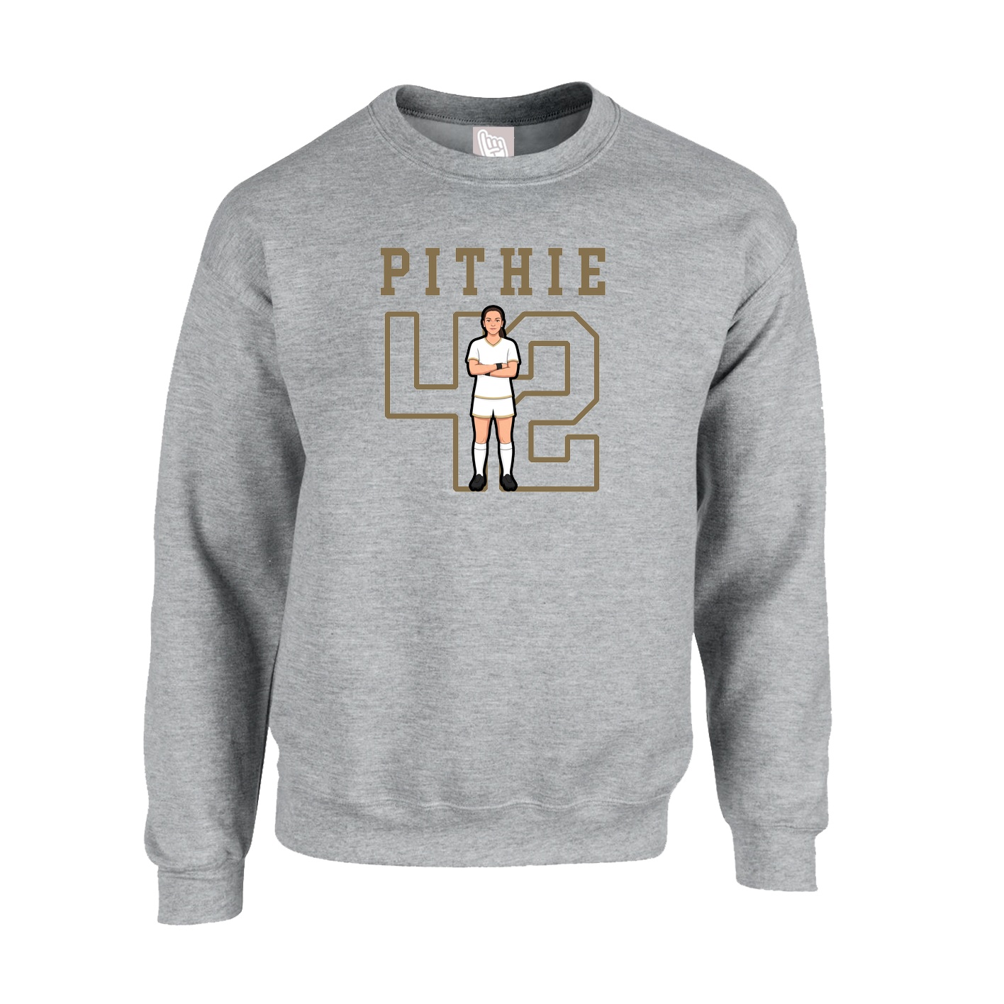 Fleece Crew — Shirsey in Grey