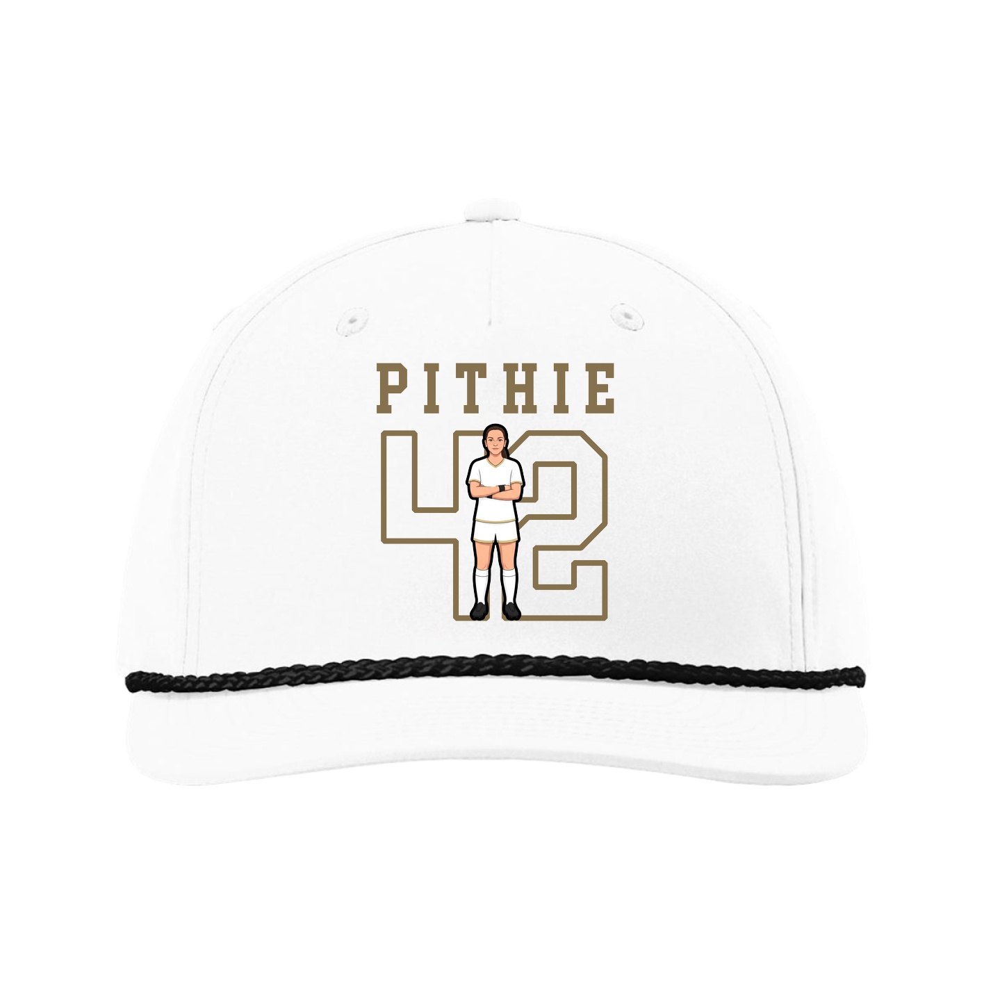 Five-Panel Classic Rope Cap — Shirsey in White