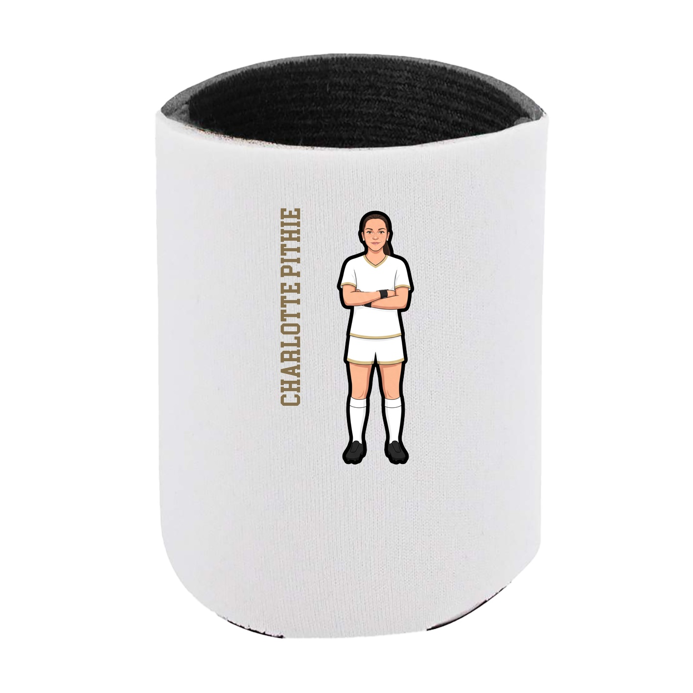 Can Holder — Name Vertical in White