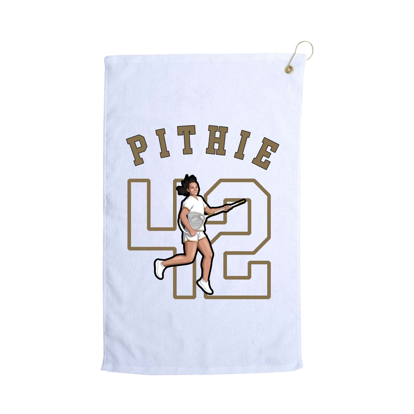 Golf Towel — Shirsey Arch in White