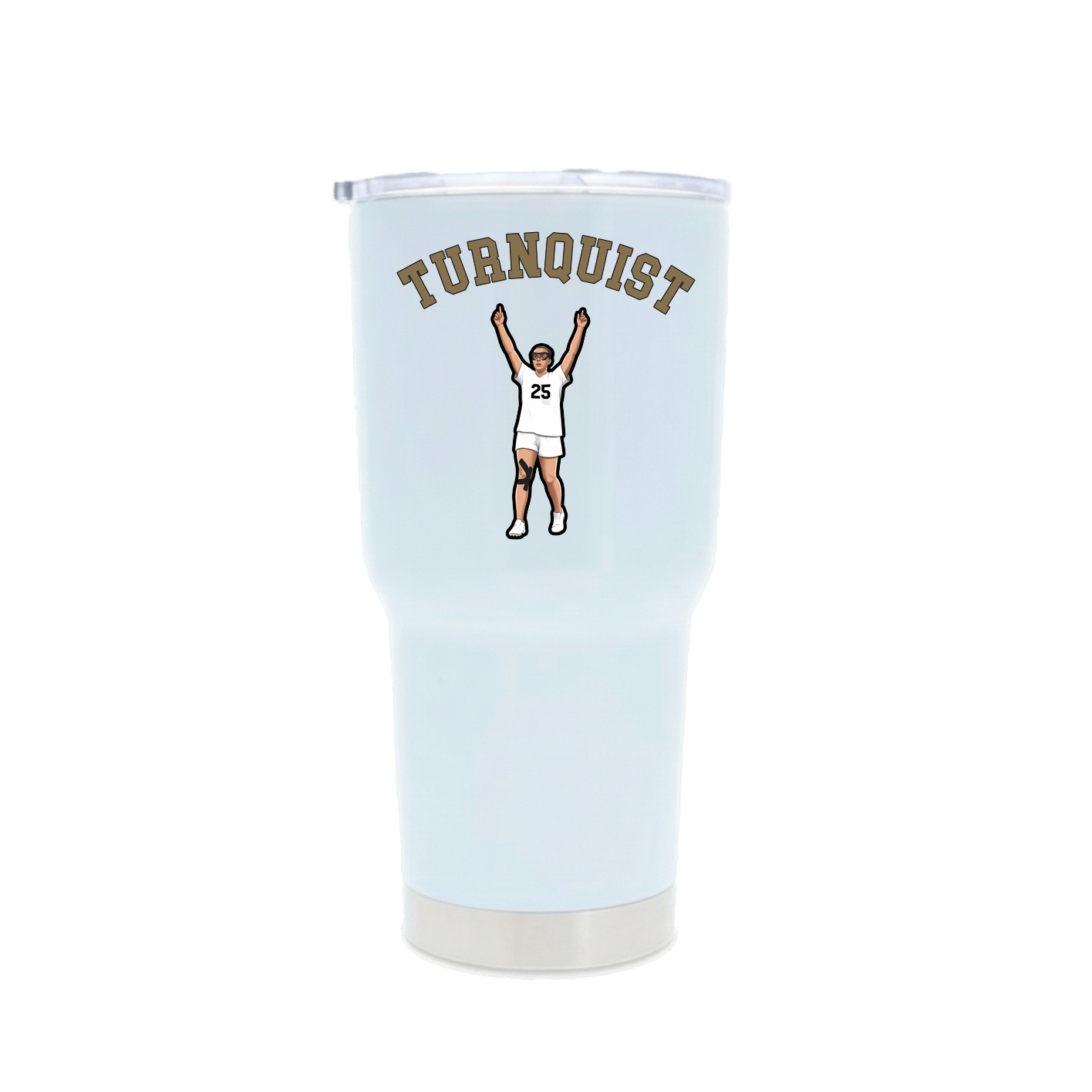 30oz Stainless Steel Tumbler — Shirsey Arch in White