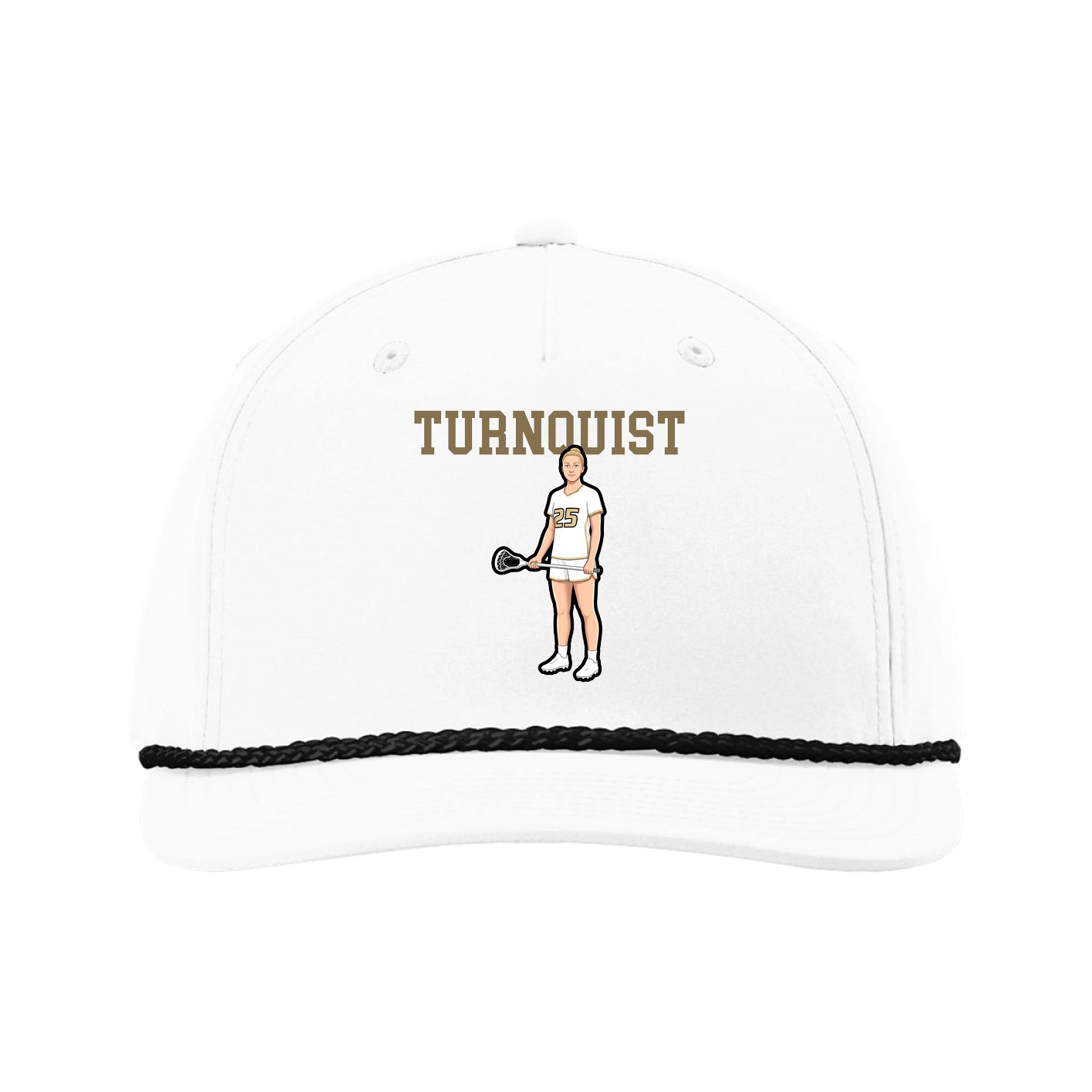 Five-Panel Classic Rope Cap — Shirsey in White