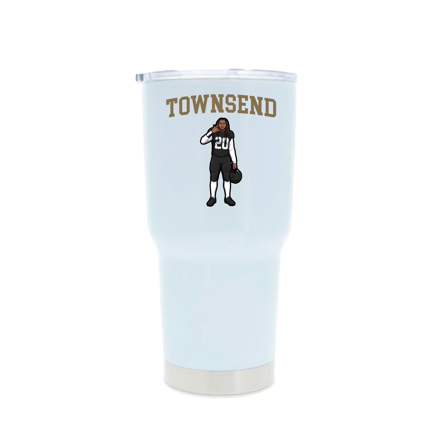 30oz Stainless Steel Tumbler — Shirsey in White