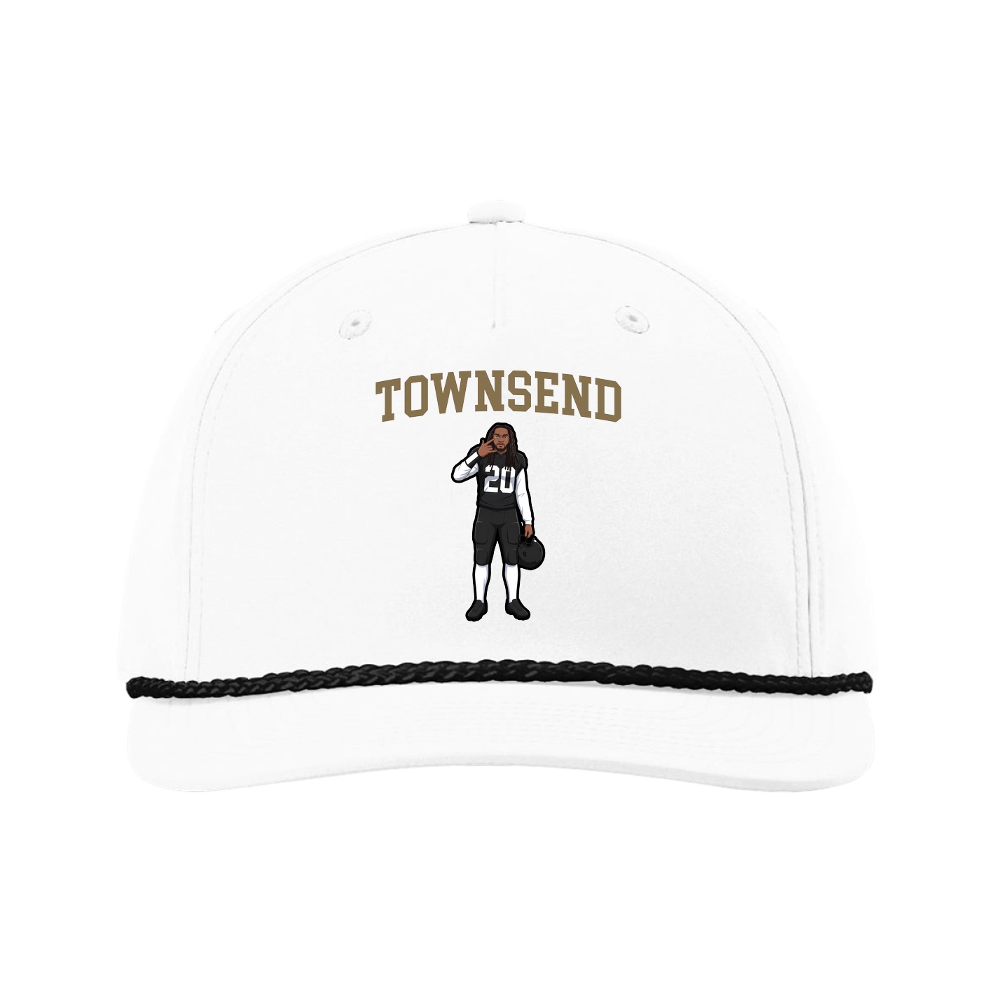 Five-Panel Classic Rope Cap — Shirsey in White