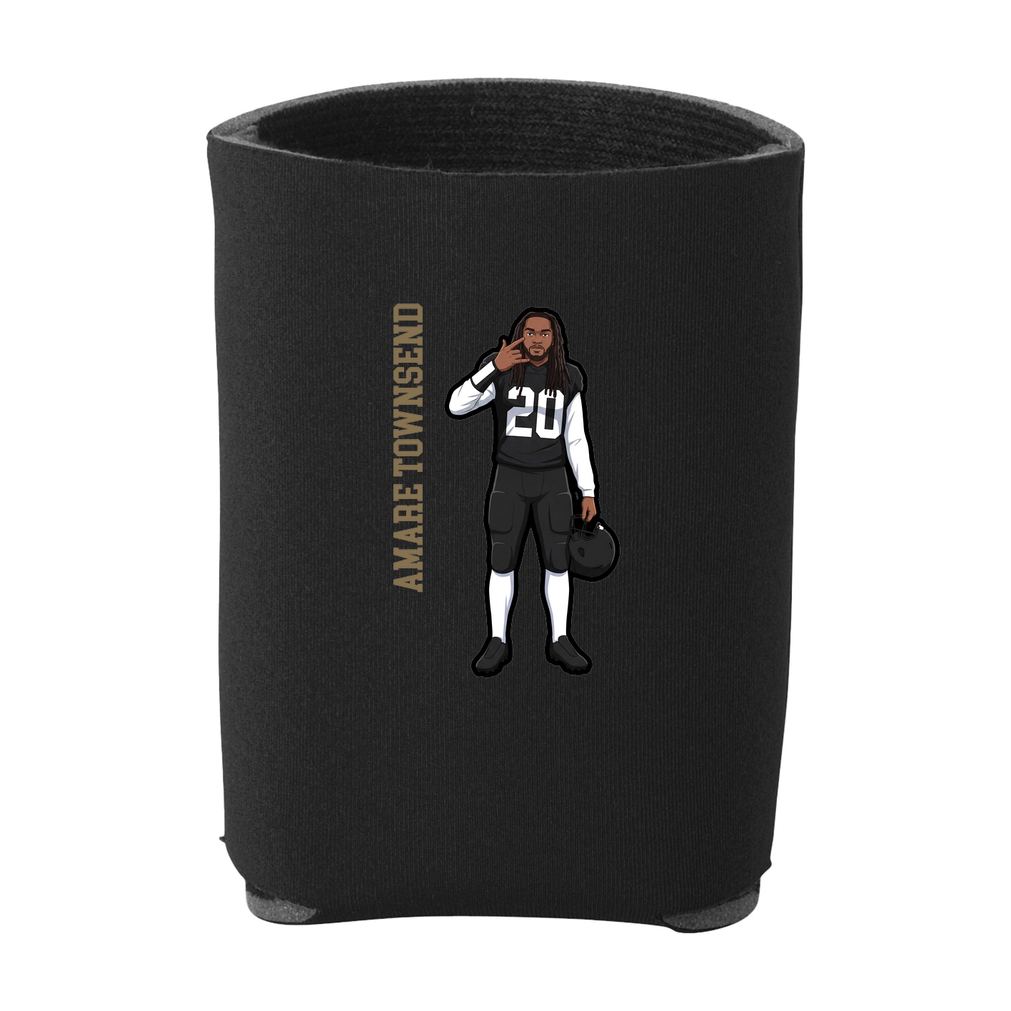 Can Holder — Name Vertical in Black