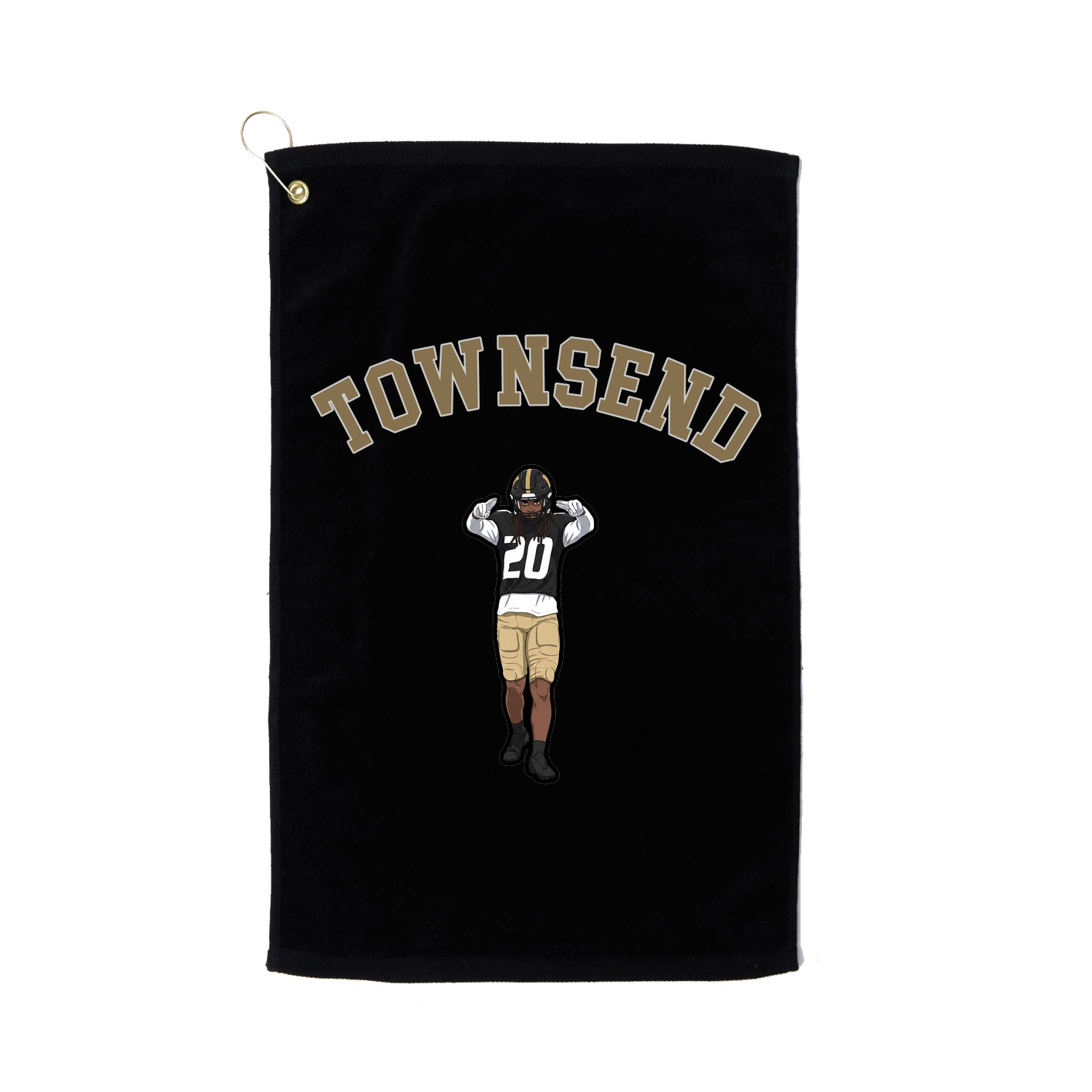 Golf Towel — Shirsey Arch in Black