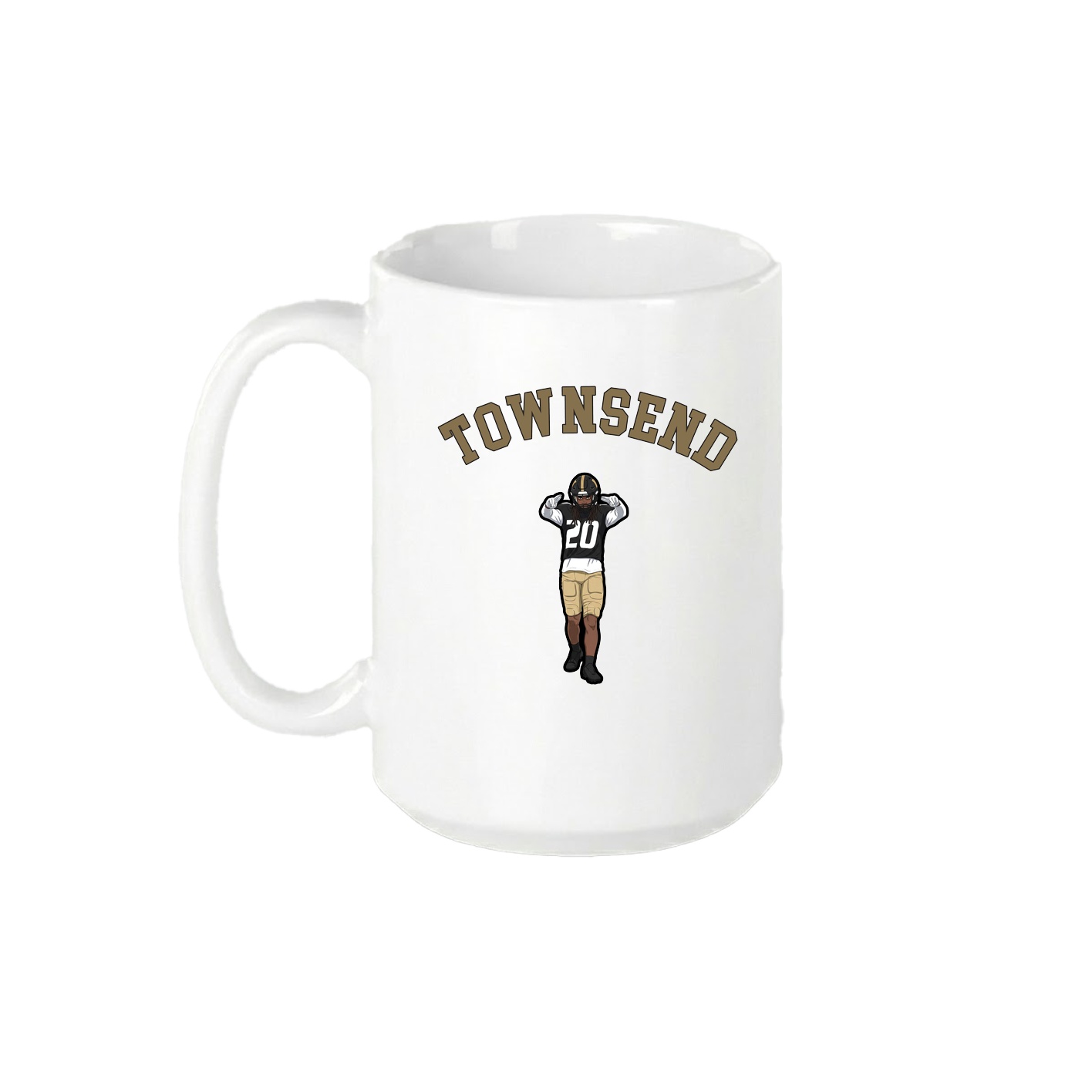 15oz Coffee Mug — Shirsey Arch in White