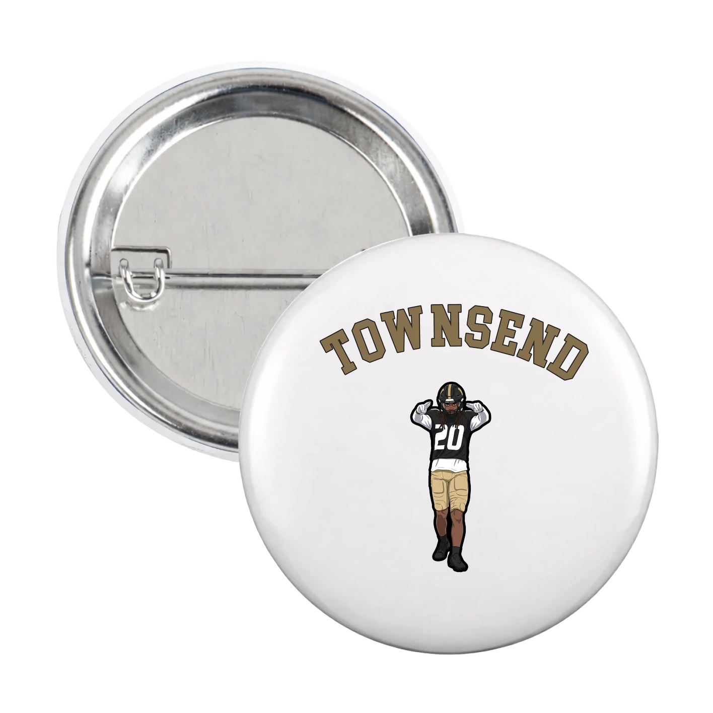 Game Day Button — Shirsey Arch in White