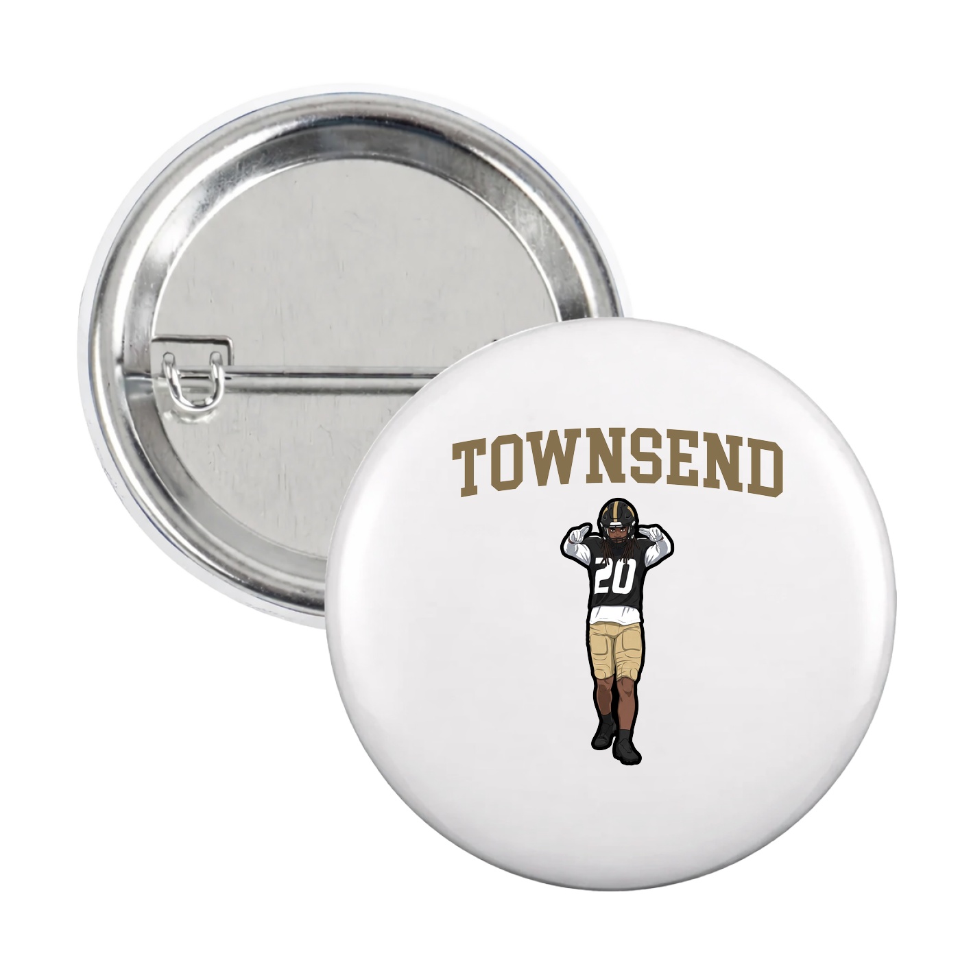Game Day Button — Shirsey in White