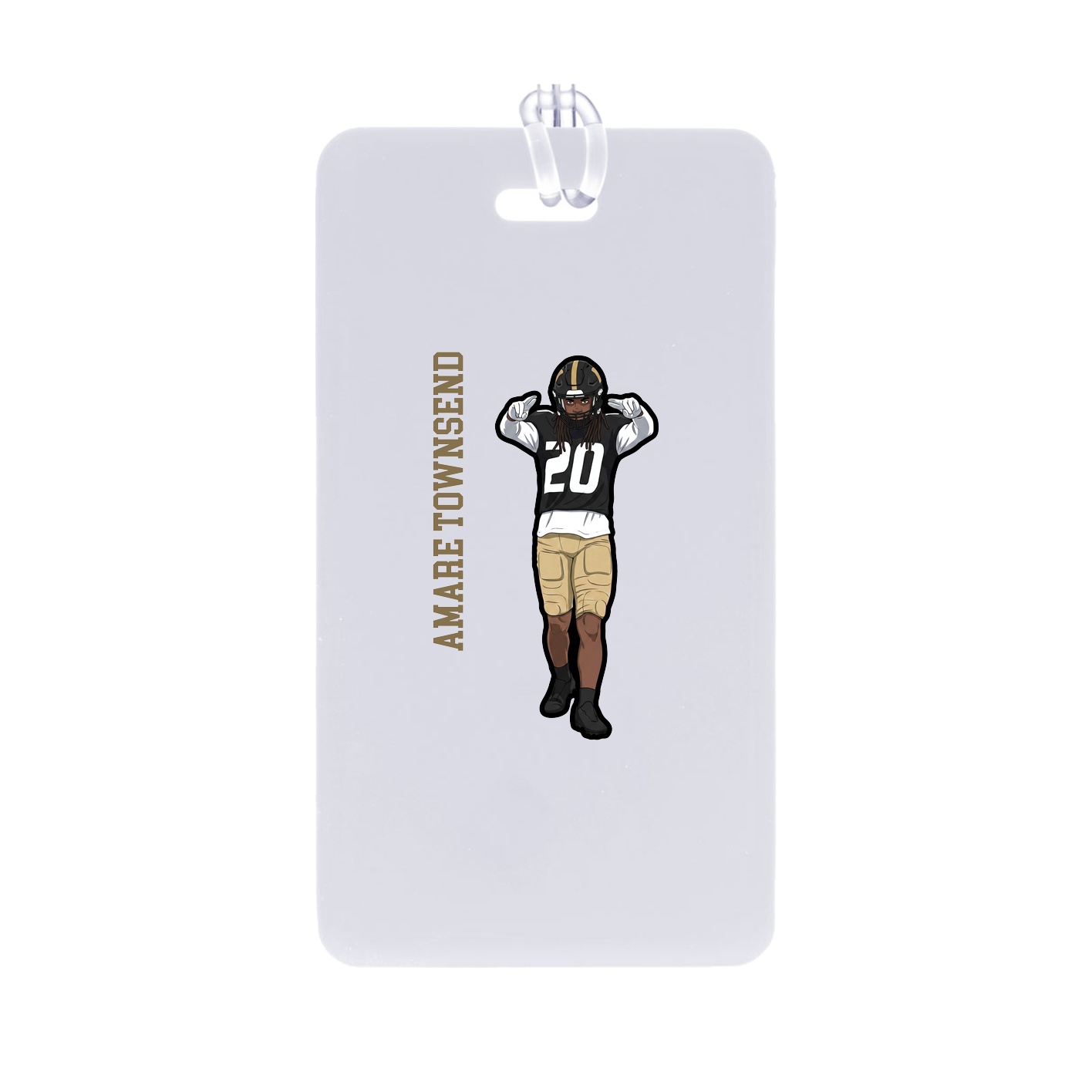 Bag Tag — Name Vertical in Classic