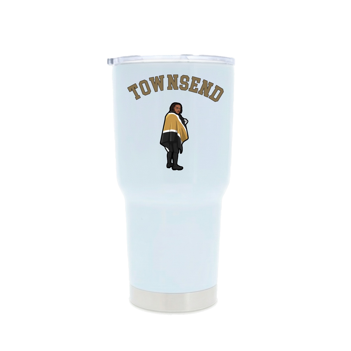 30oz Stainless Steel Tumbler — Shirsey Arch in White