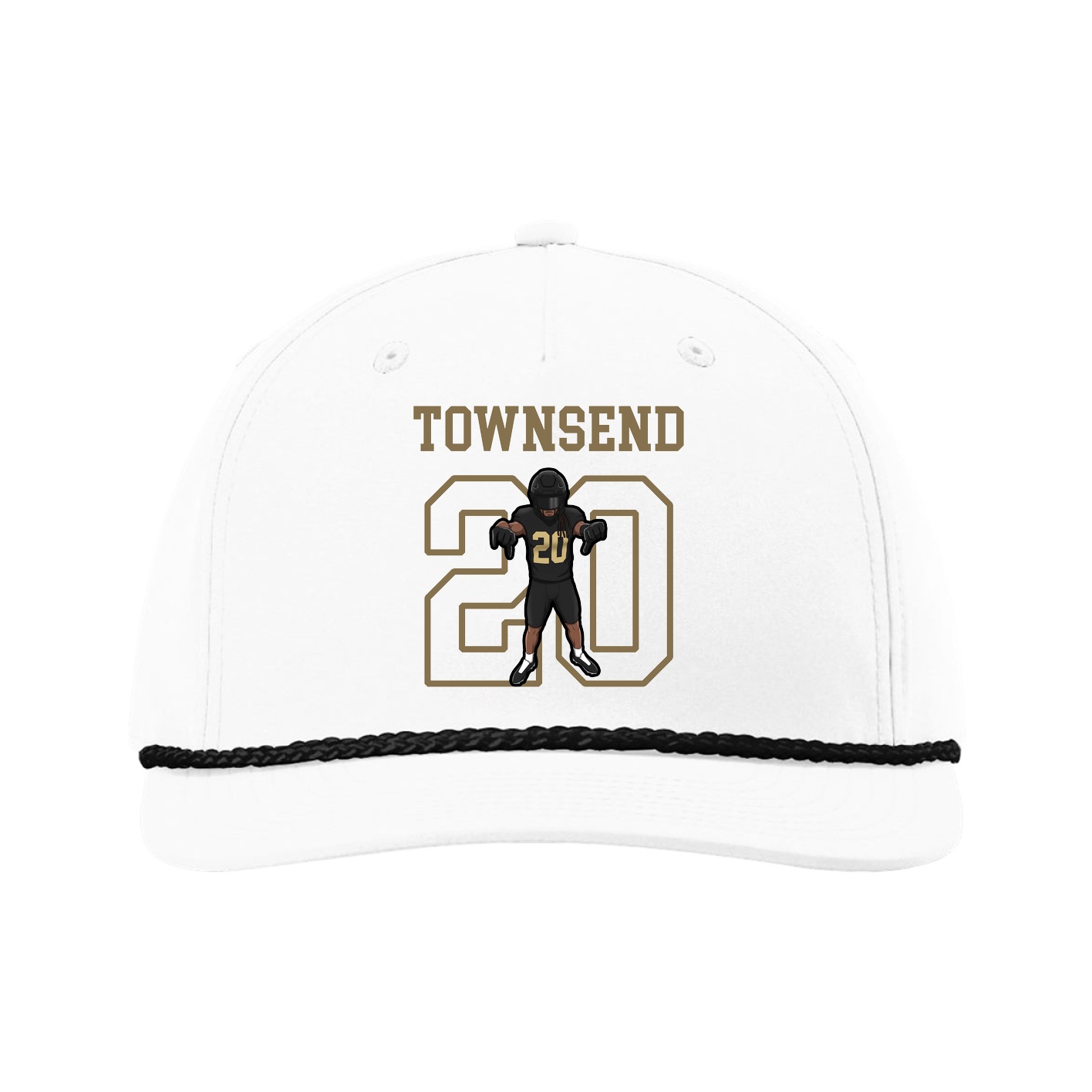 Five-Panel Classic Rope Cap — Shirsey in White