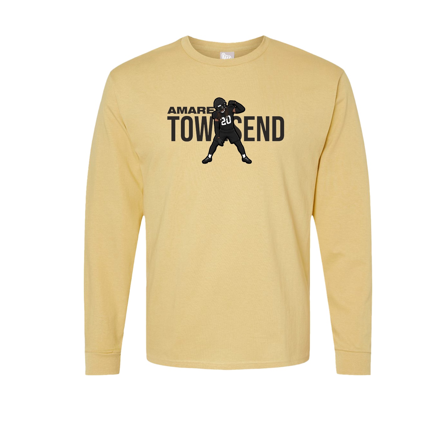 Long Sleeve Tee — Player Name in Vegas Gold