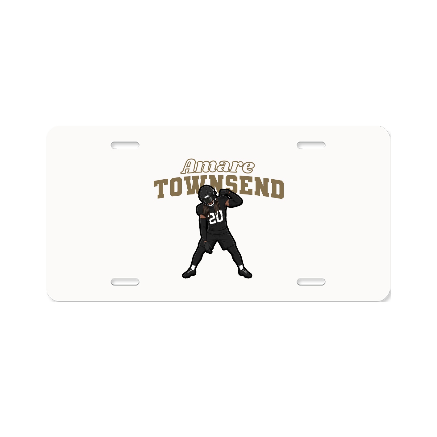 License Plate — Name Arch in Classic