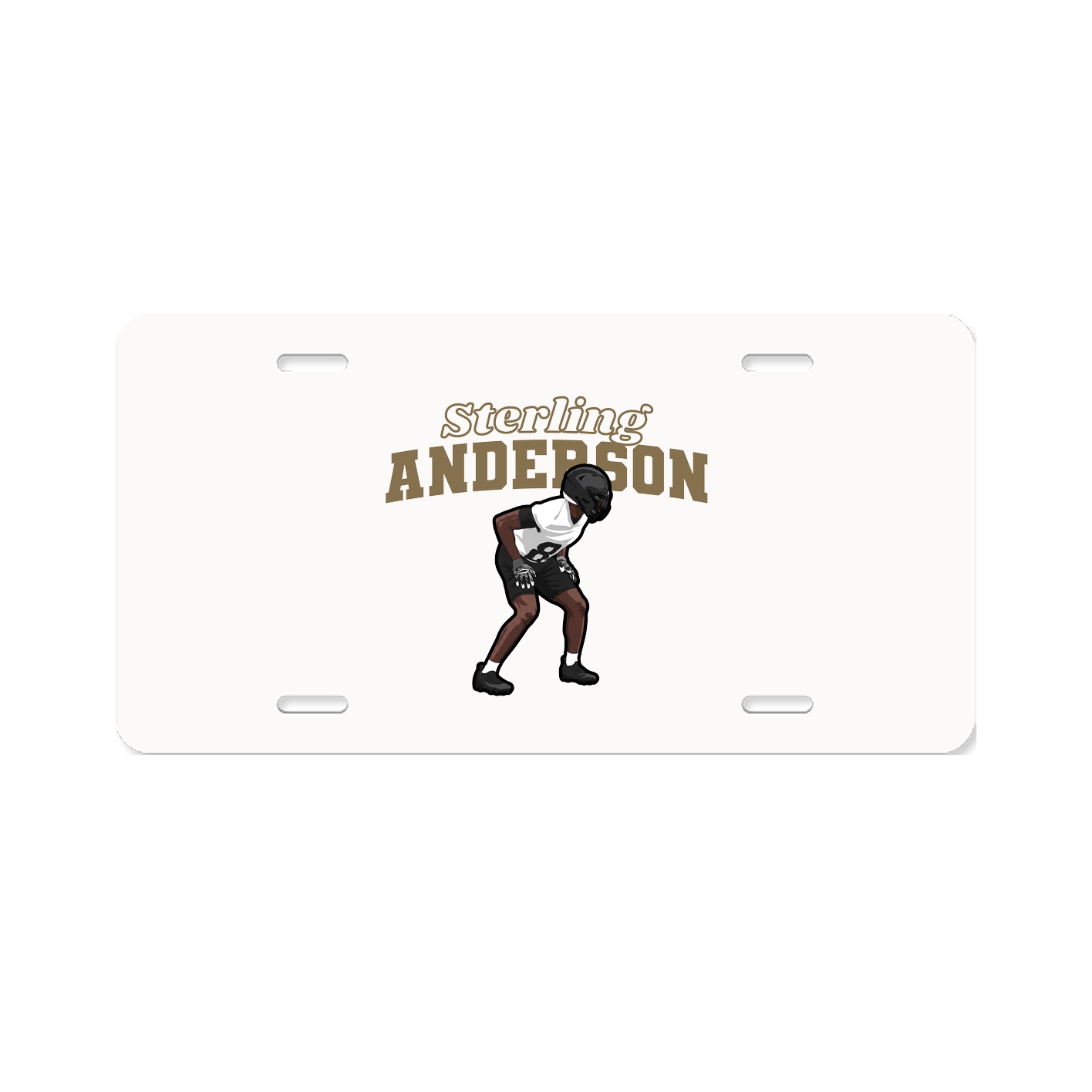 License Plate — Name Arch in Classic