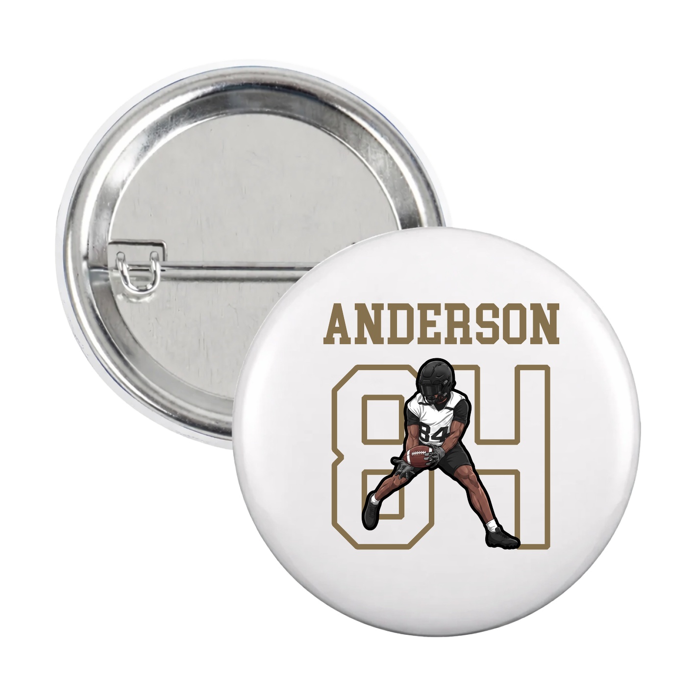 Game Day Button — Shirsey in White
