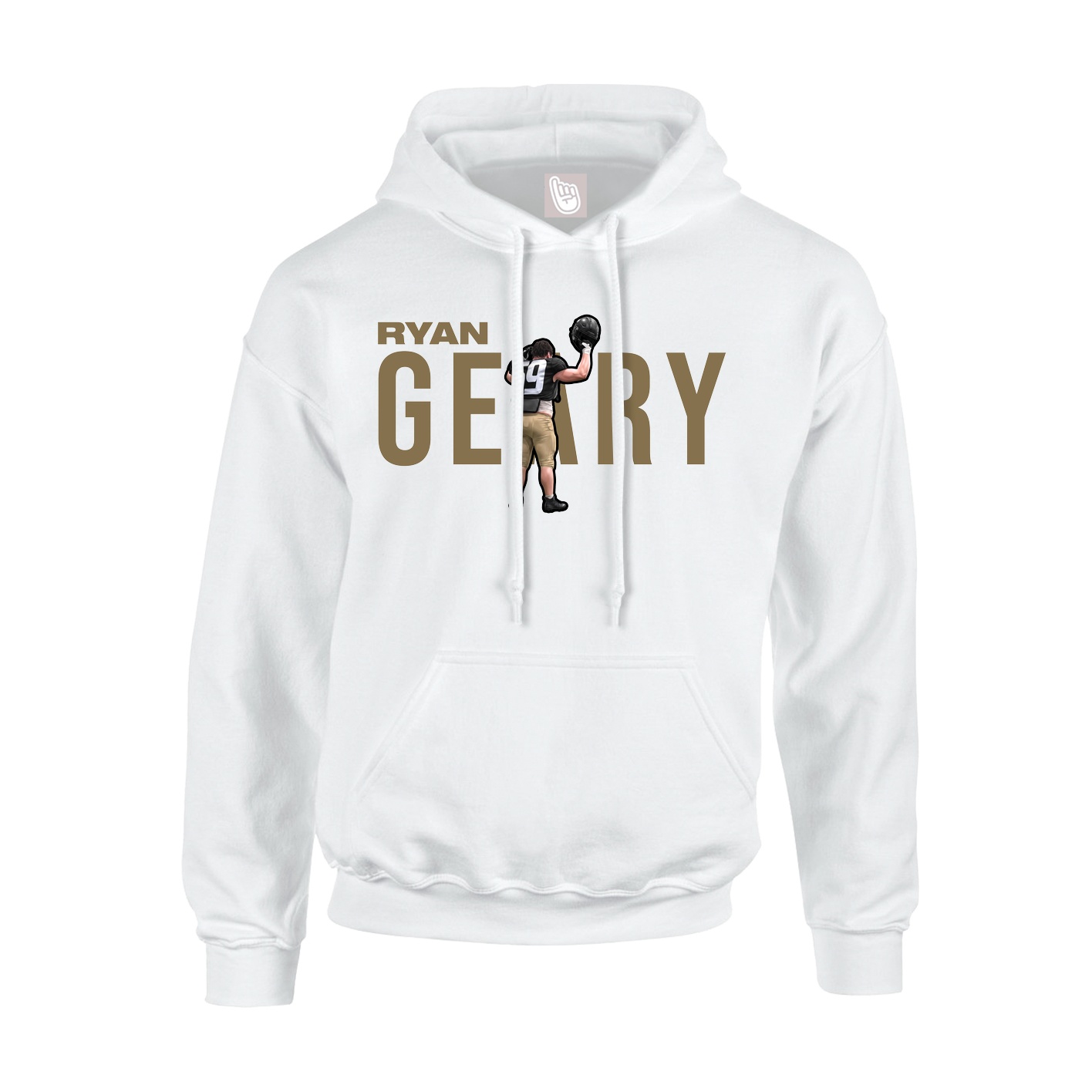 Hoodie — Player Name in White
