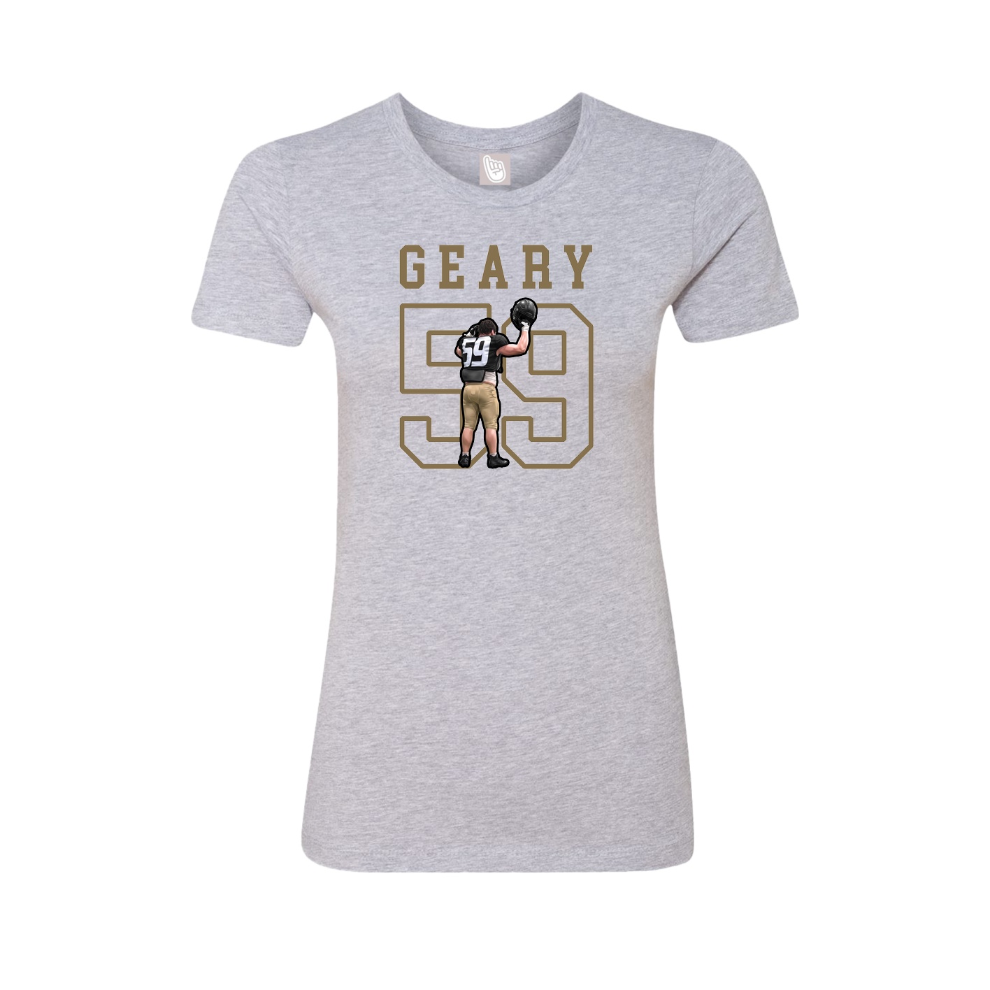 Fitted Women's Tee — Shirsey in Grey