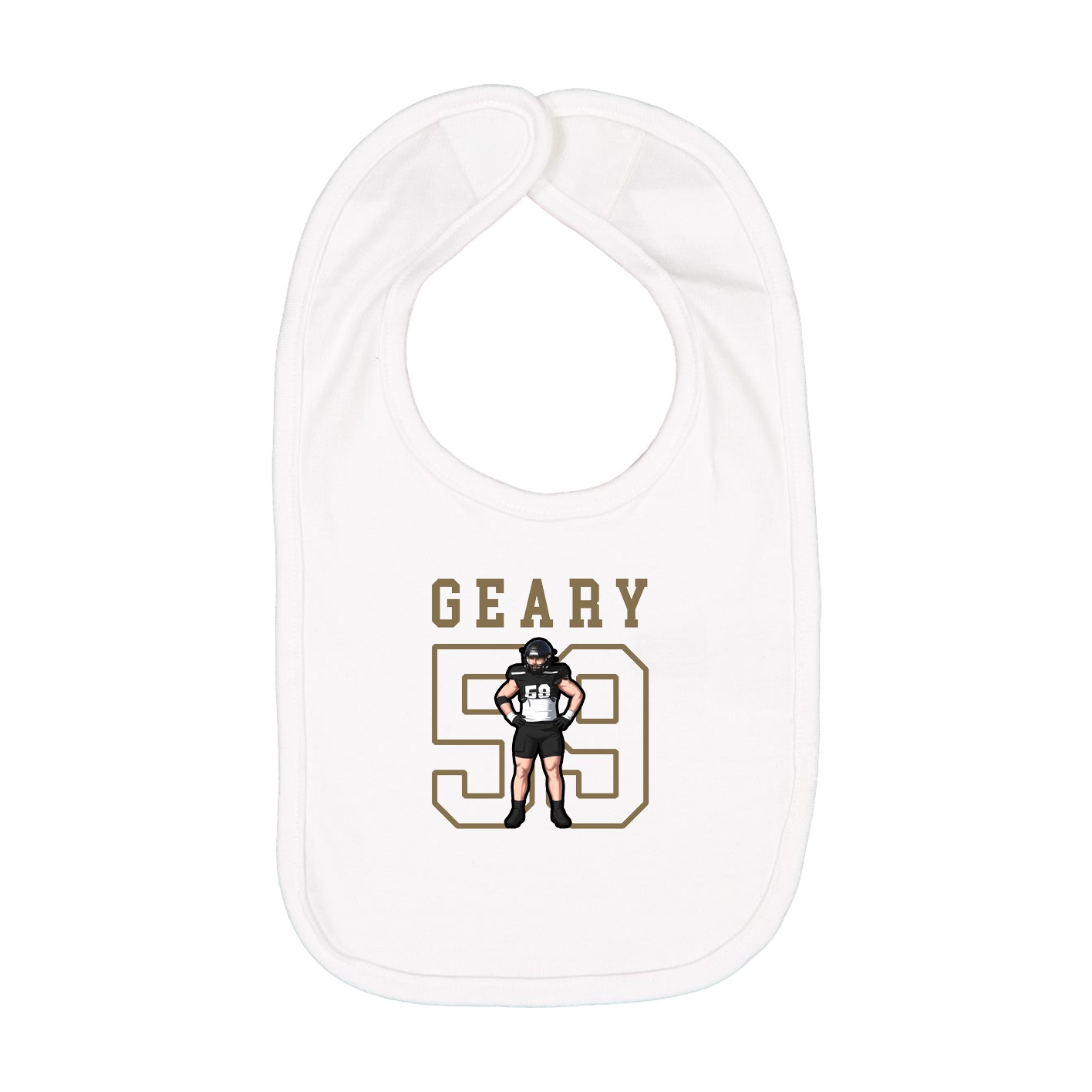 Infant Bib — Shirsey in White