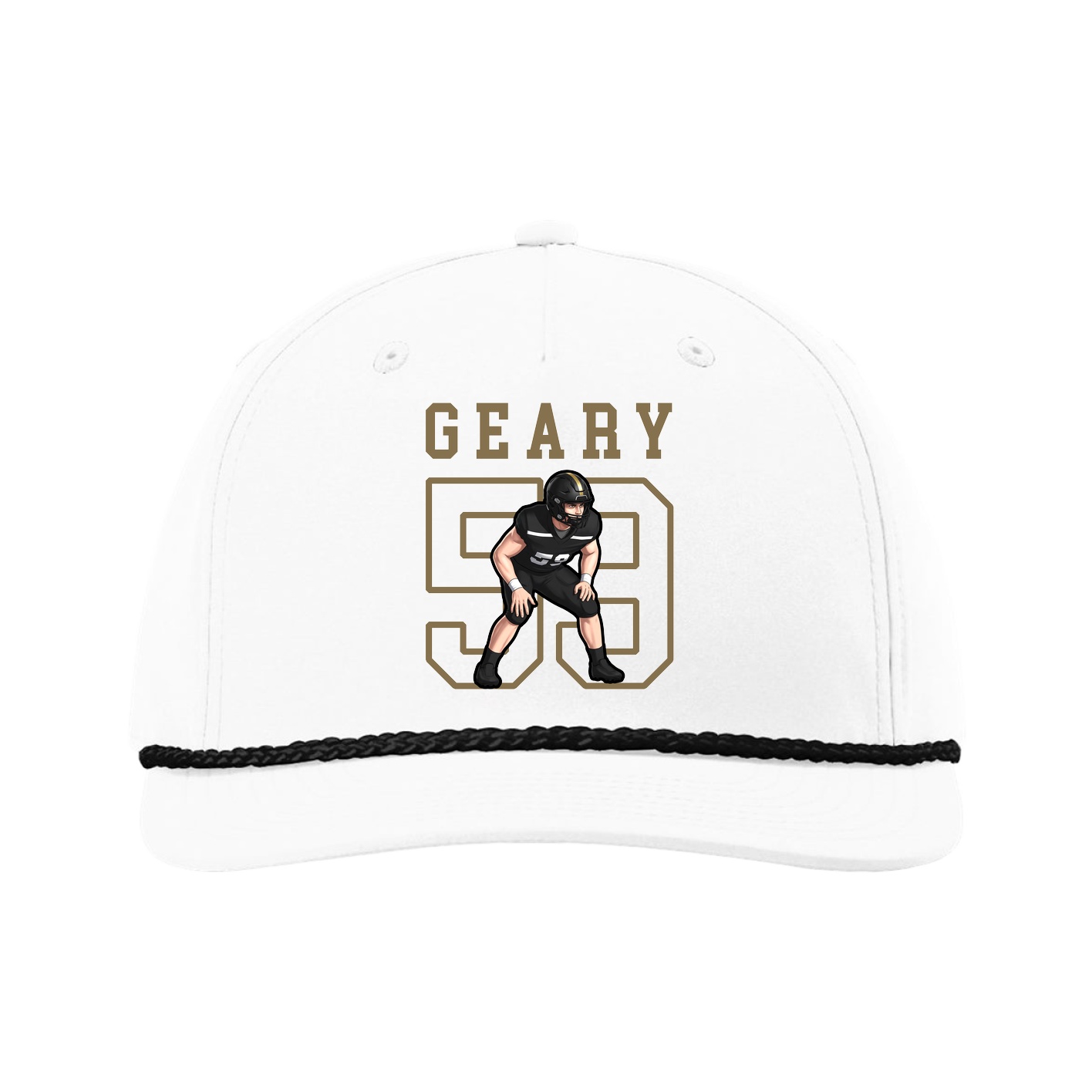 Five-Panel Classic Rope Cap — Shirsey in White