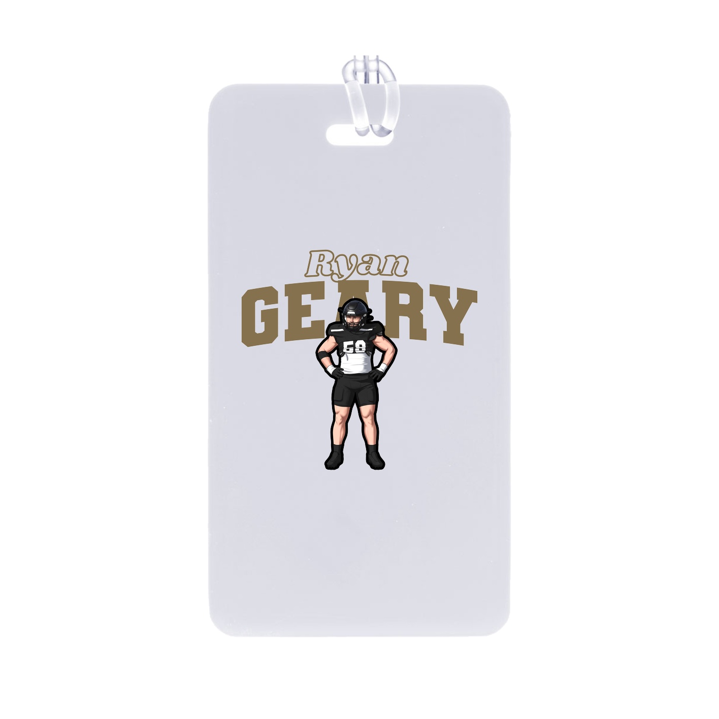 Bag Tag — Name Arch in Classic