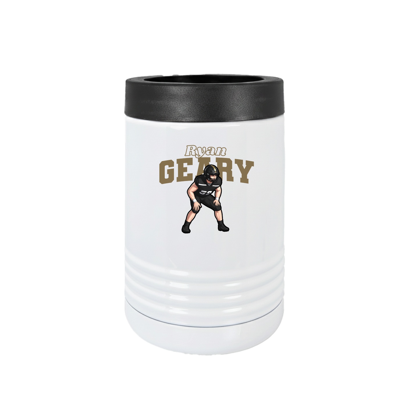 Beverage Holder — Name Arch in White