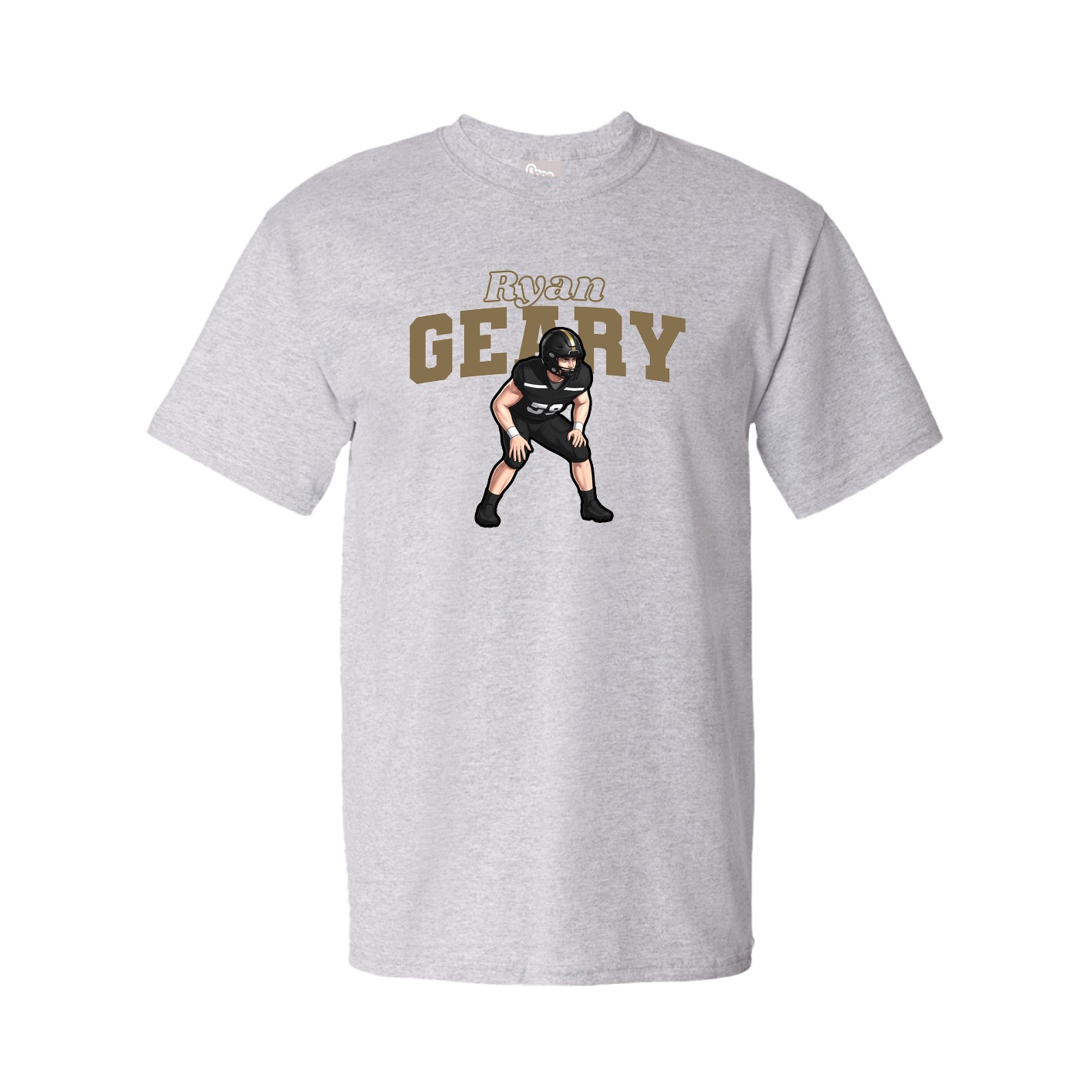 Youth Tee — Name Arch in Grey
