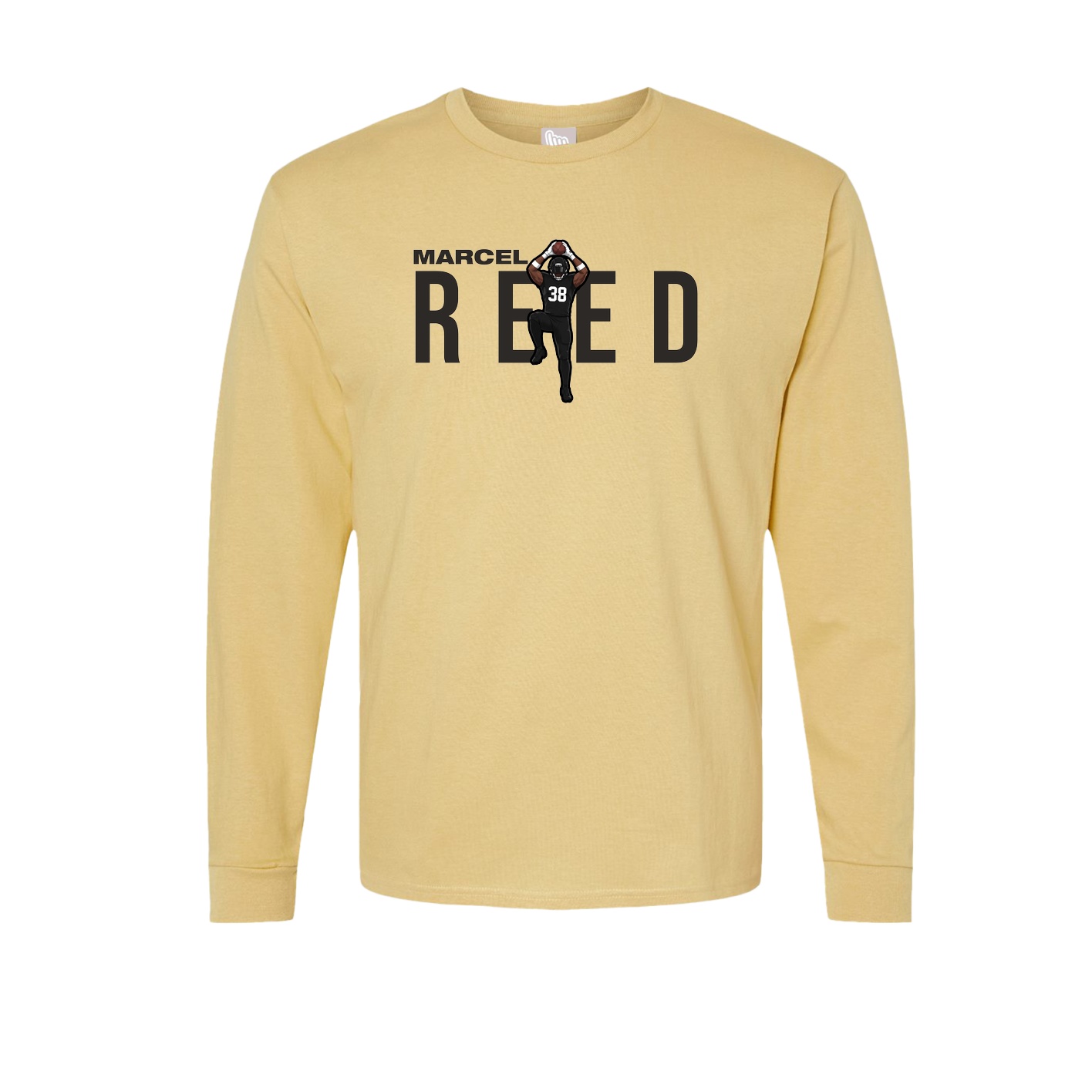 Long Sleeve Tee — Player Name in Vegas Gold