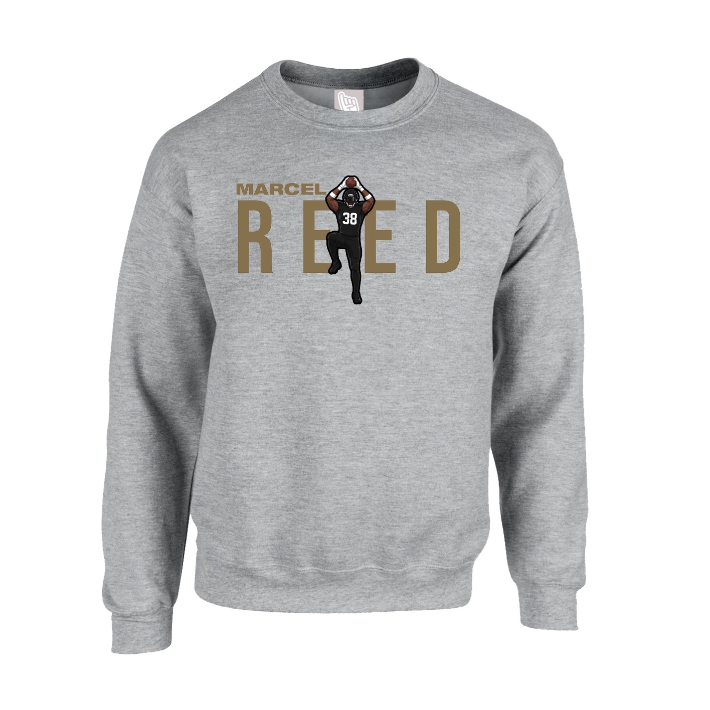 Fleece Crew — Player Name in Grey