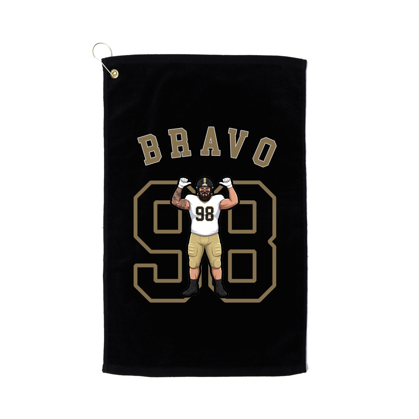 Golf Towel — Shirsey Arch in Black