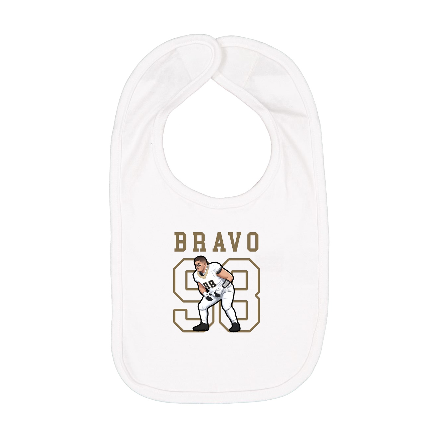 Infant Bib — Shirsey in White