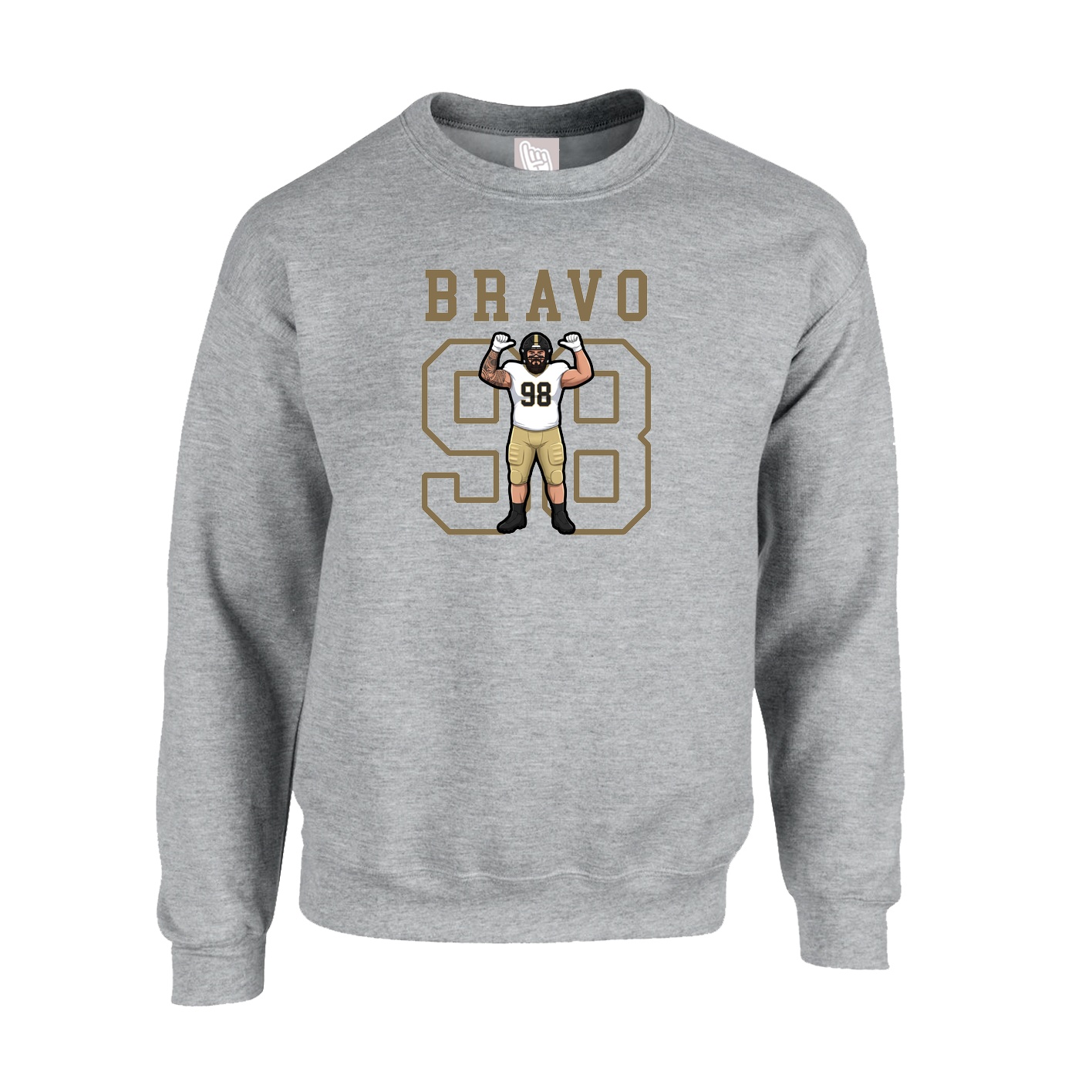 Fleece Crew — Shirsey in Grey