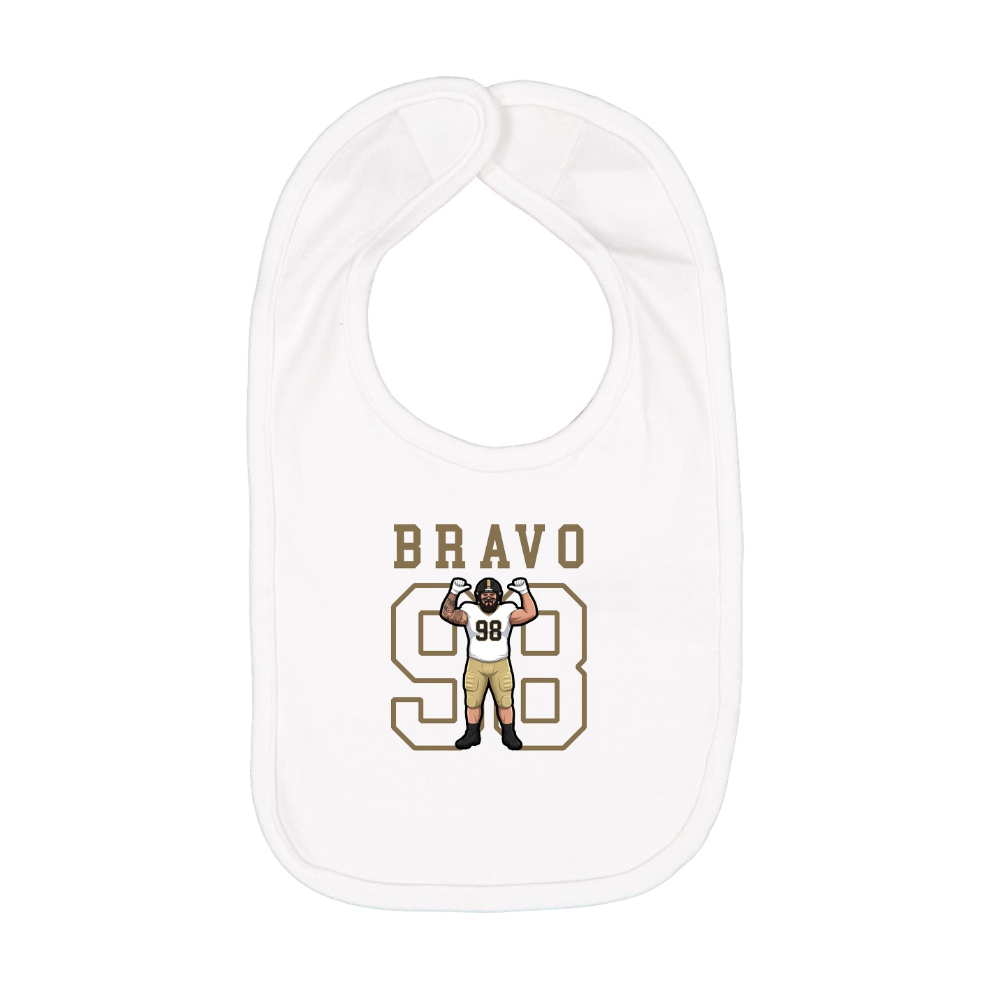 Infant Bib — Shirsey in White