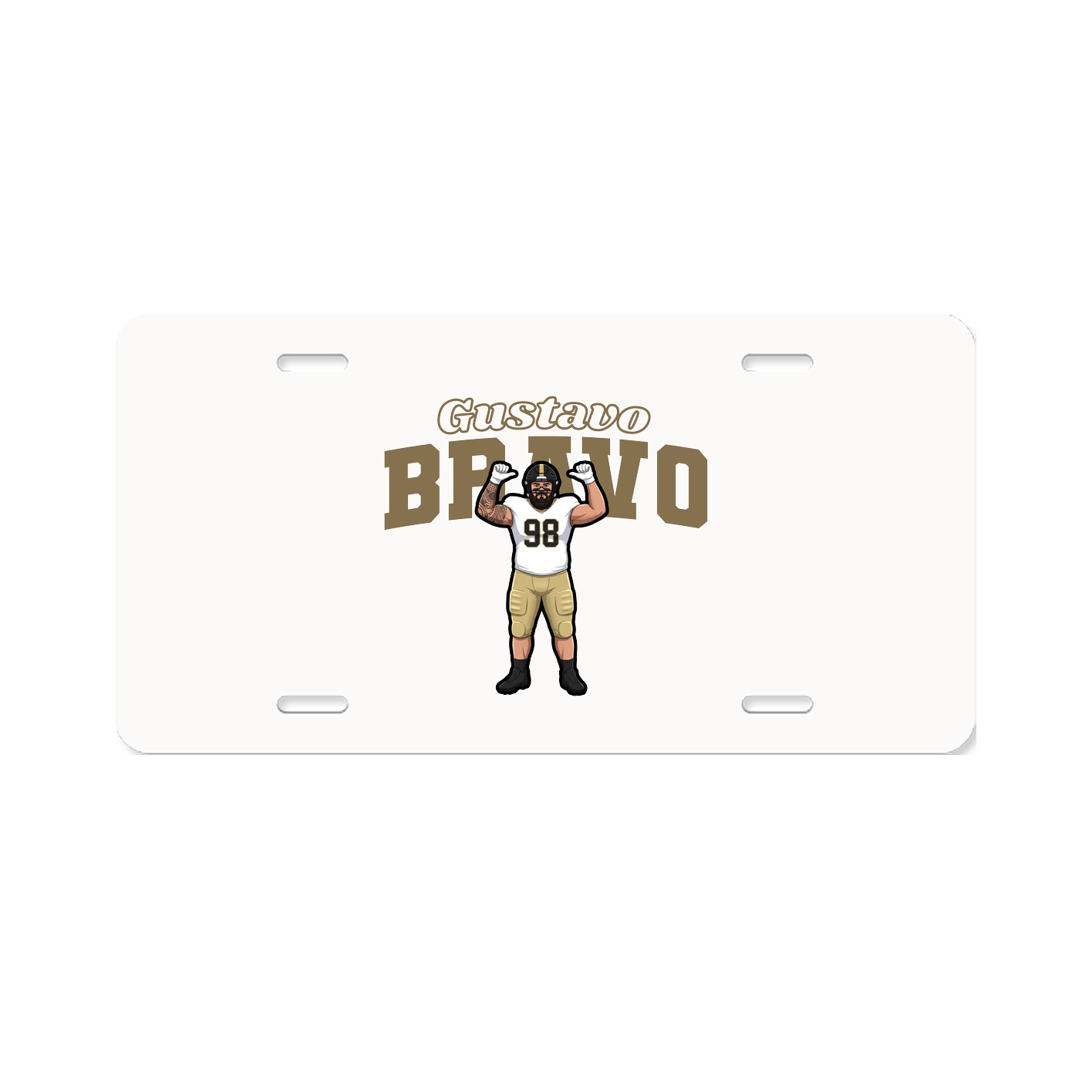 License Plate — Name Arch in Classic