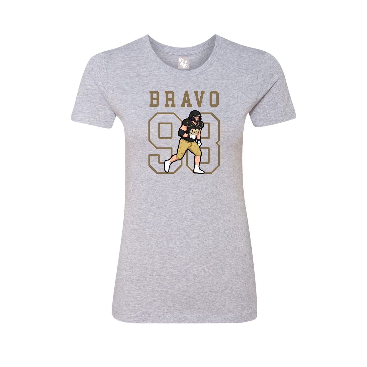 Fitted Women's Tee — Shirsey in Grey