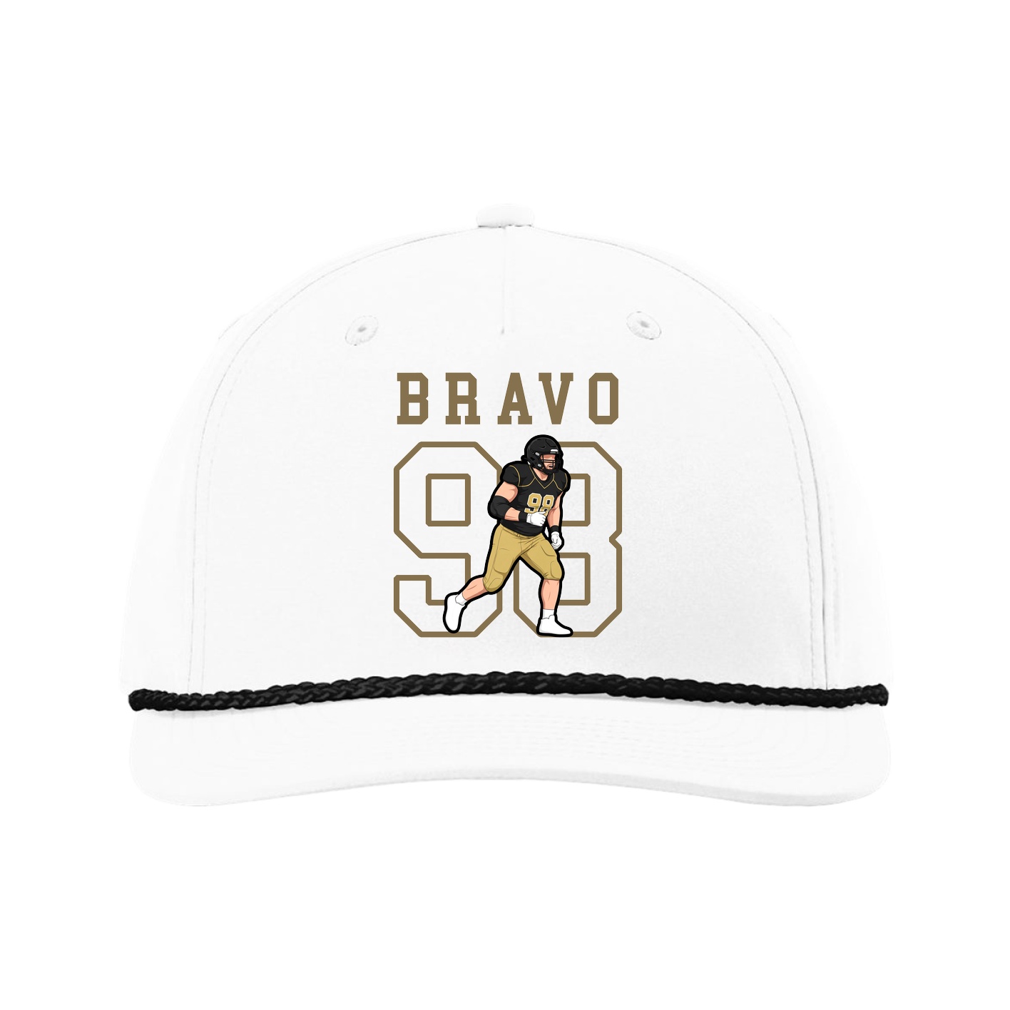 Five-Panel Classic Rope Cap — Shirsey in White