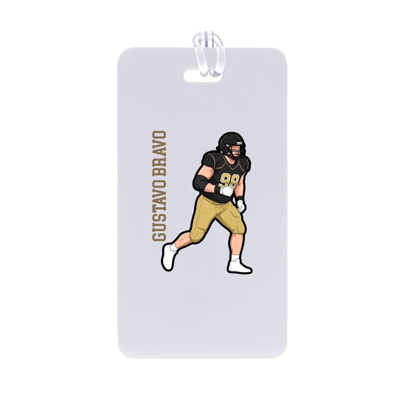 Bag Tag — Name Vertical in Classic