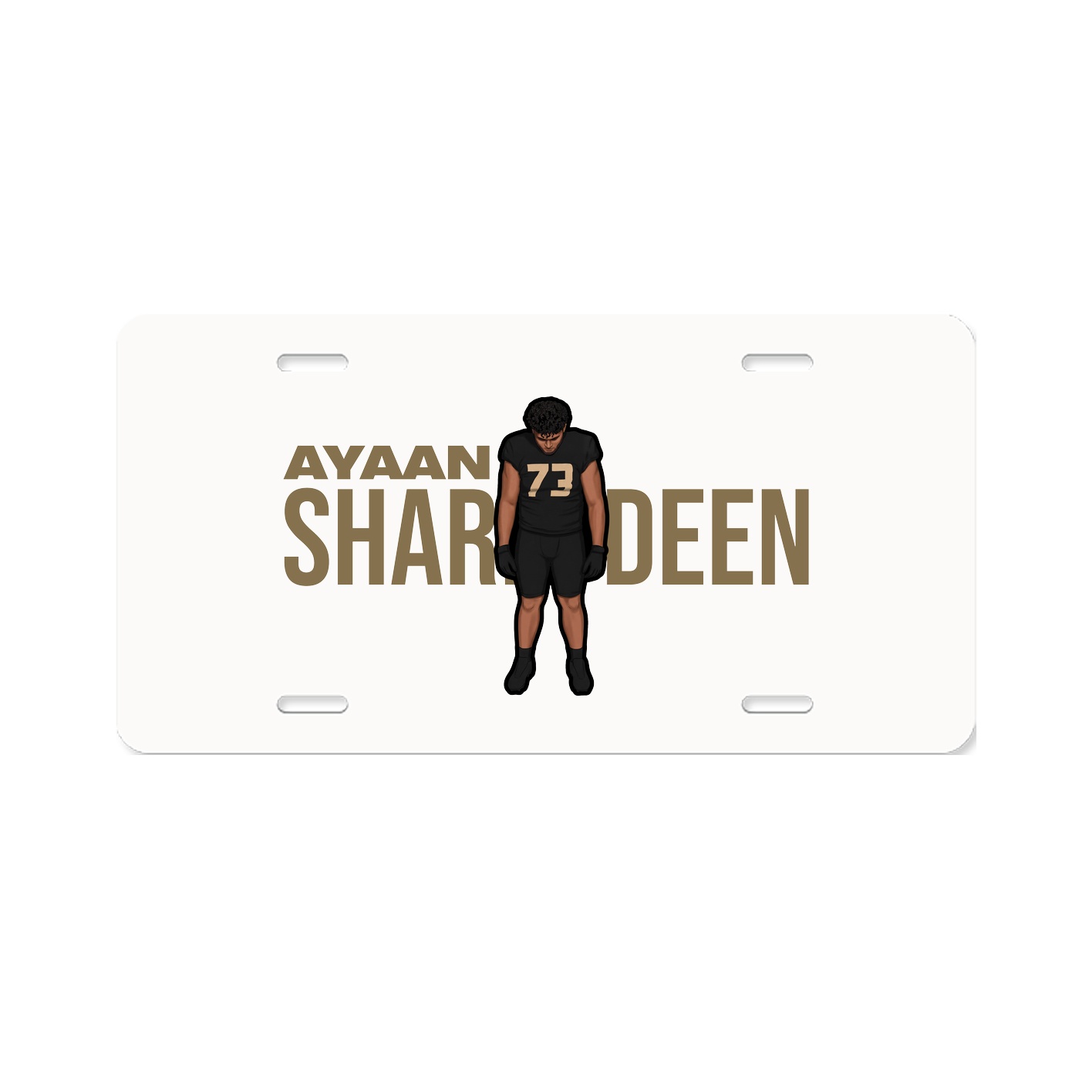 License Plate — Player Name in Classic