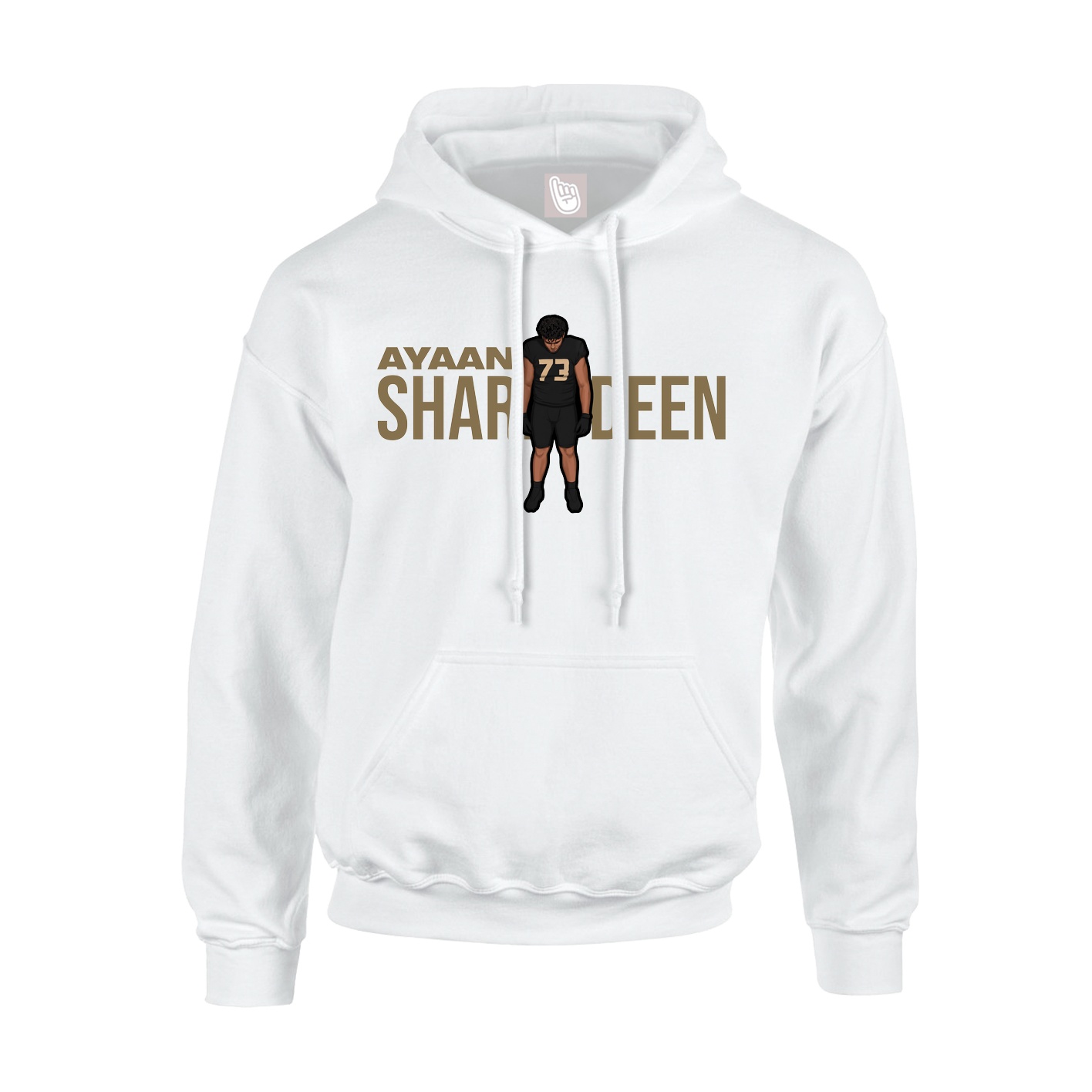 Hoodie — Player Name in White