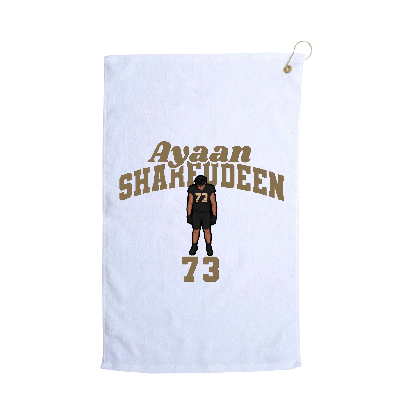 Golf Towel — Signature Arch in White