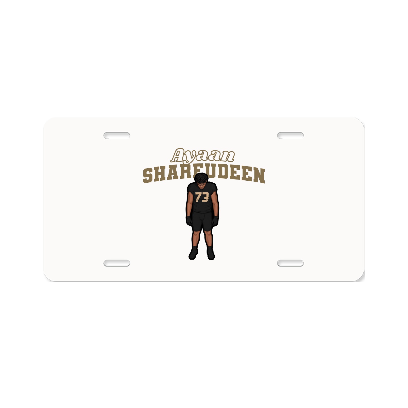 License Plate — Name Arch in Classic