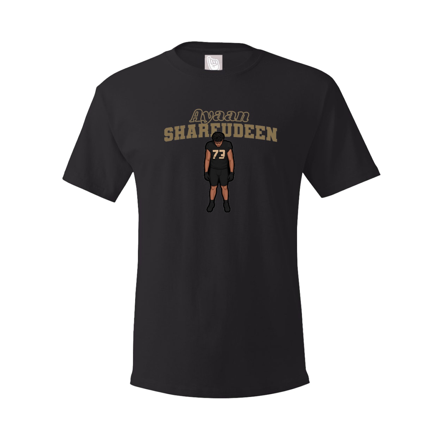 Youth Tee — Name Arch in Black