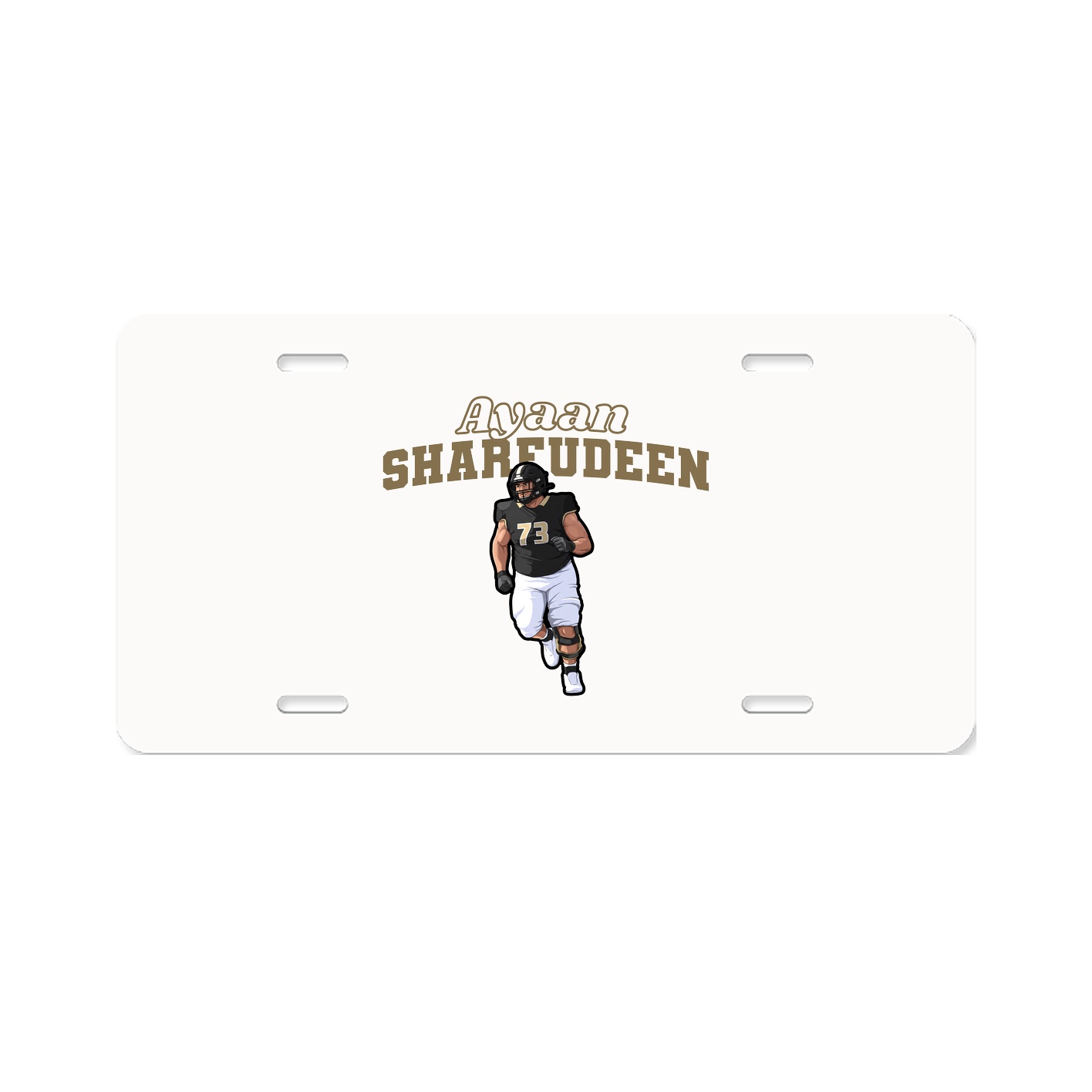 License Plate — Name Arch in Classic