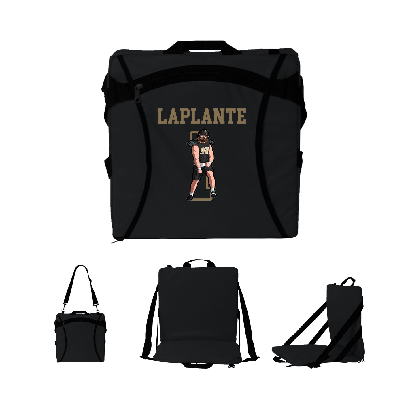 Folding Stadium Seat — Shirsey in Black