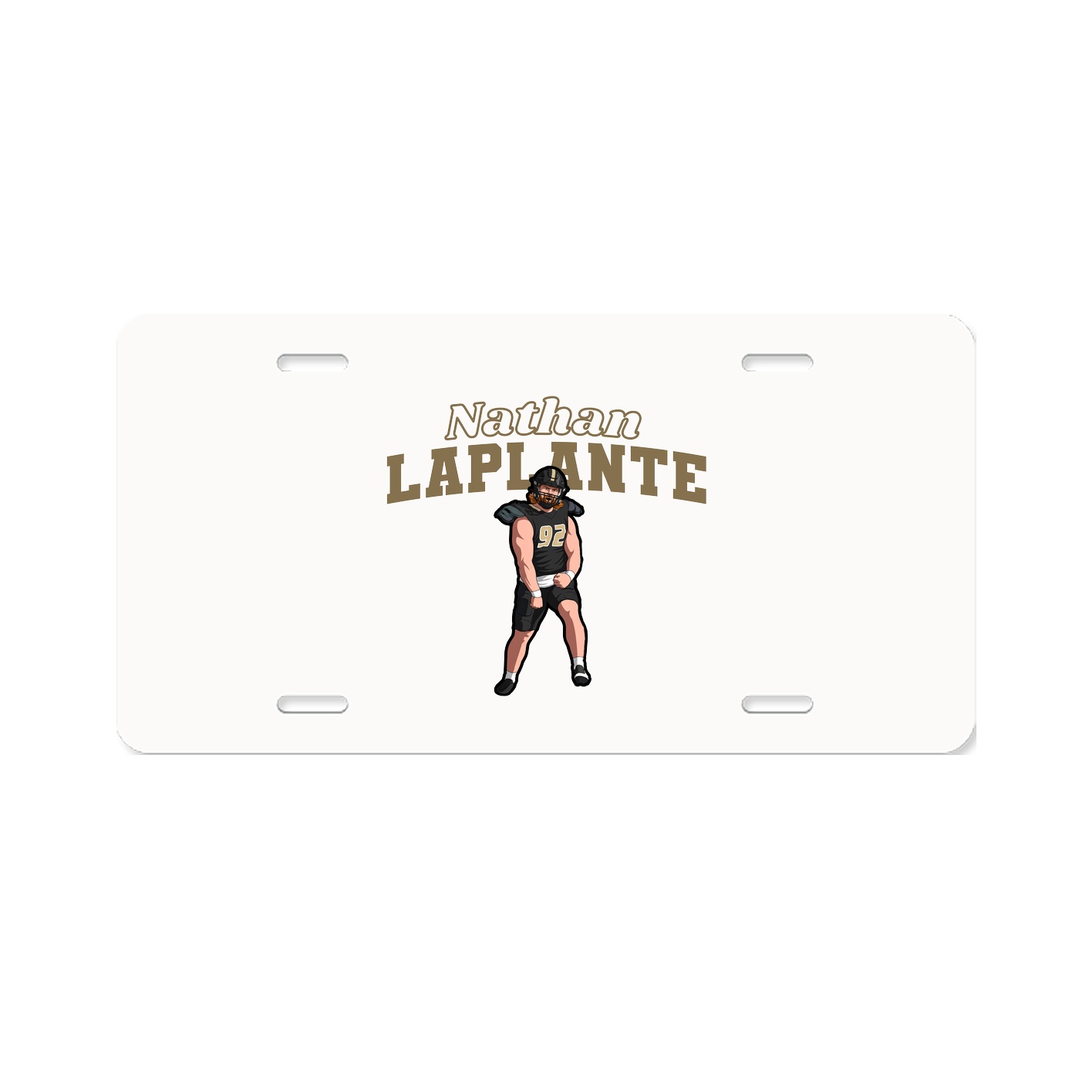 License Plate — Name Arch in Classic