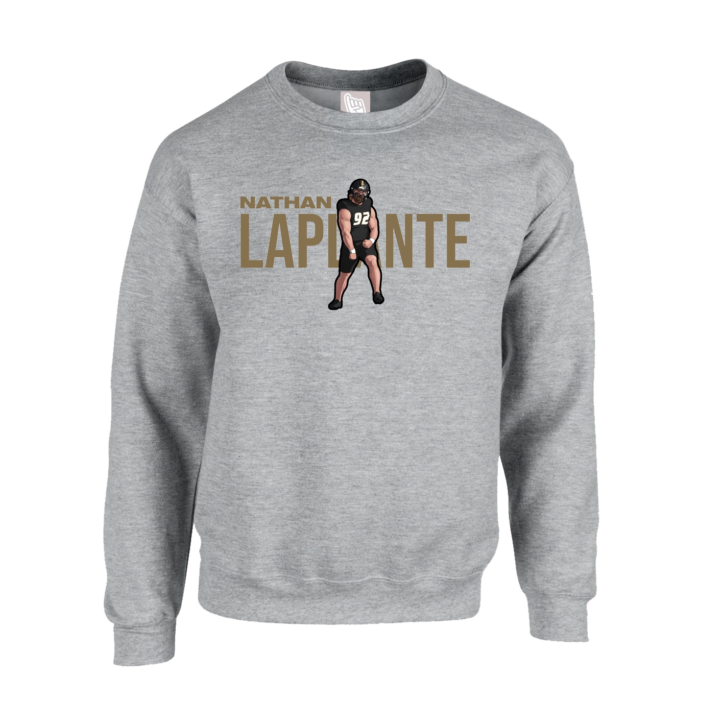 Fleece Crew — Player Name in Grey