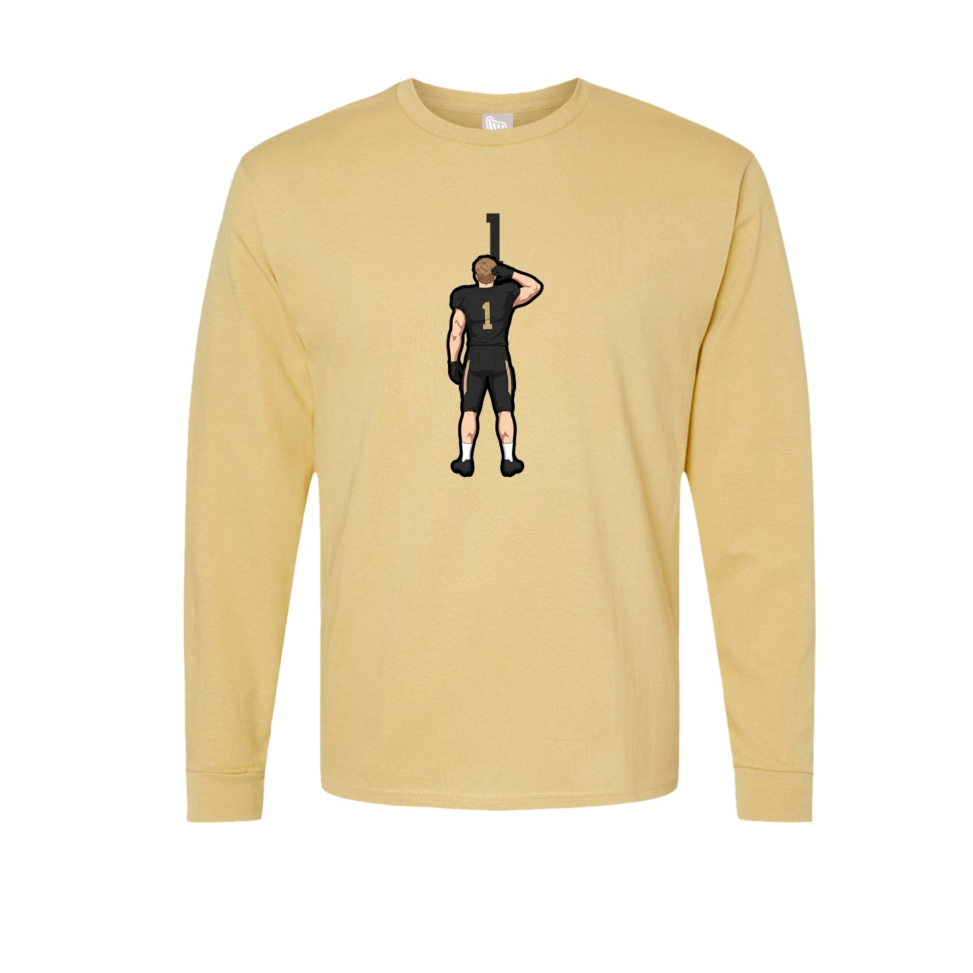 Long Sleeve Tee — Number Top in Vegas Gold